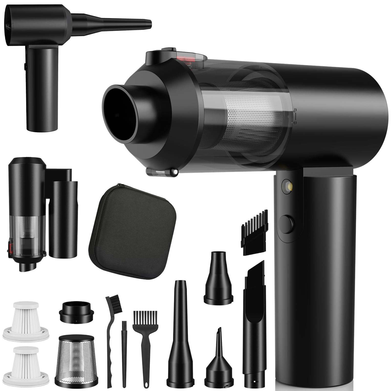 Car Vacuum Portable Cordless with 16000PA Ultra Suction 4
