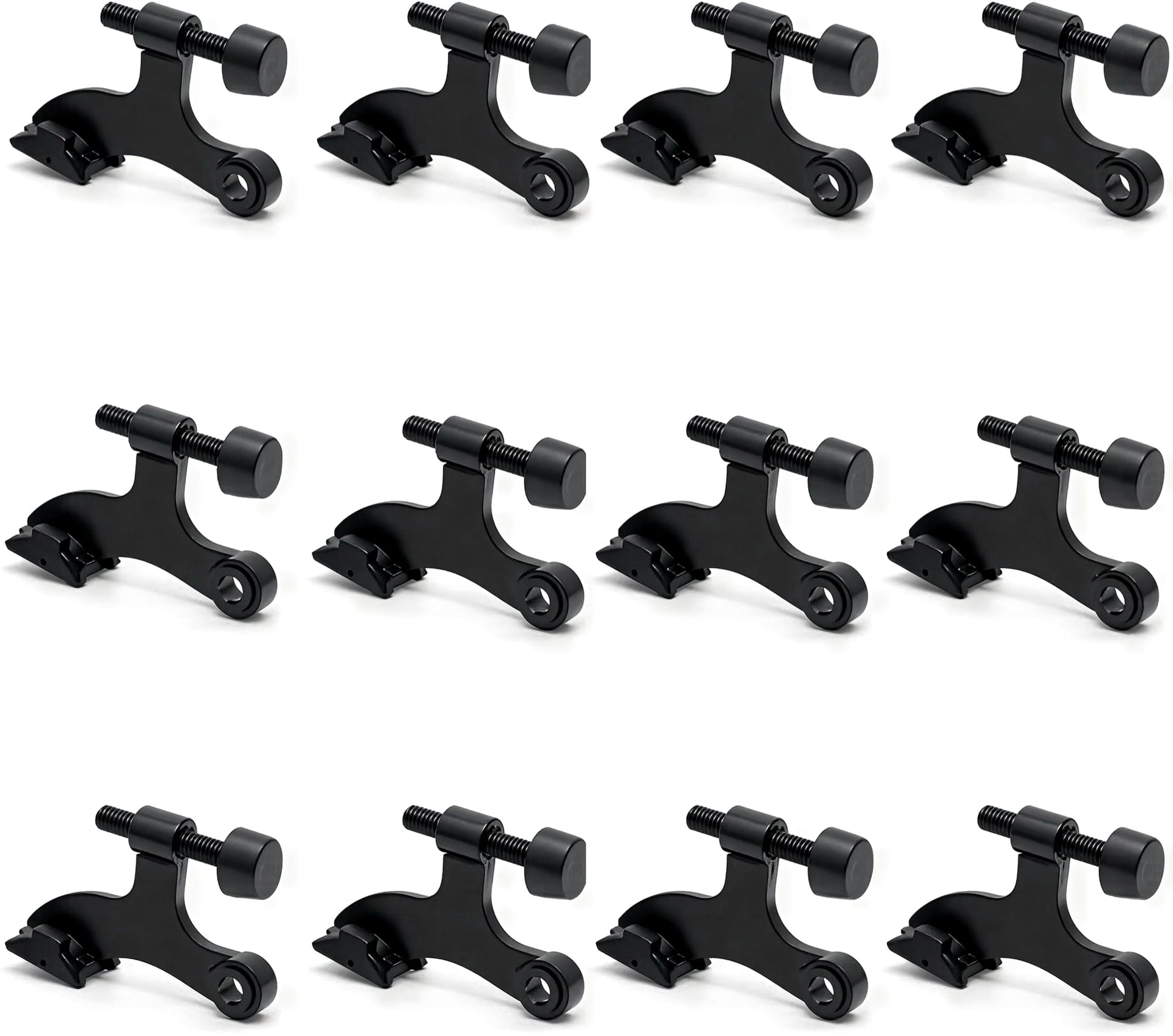 12 Pack Hinge Pin Black Door Stopper (2 2)