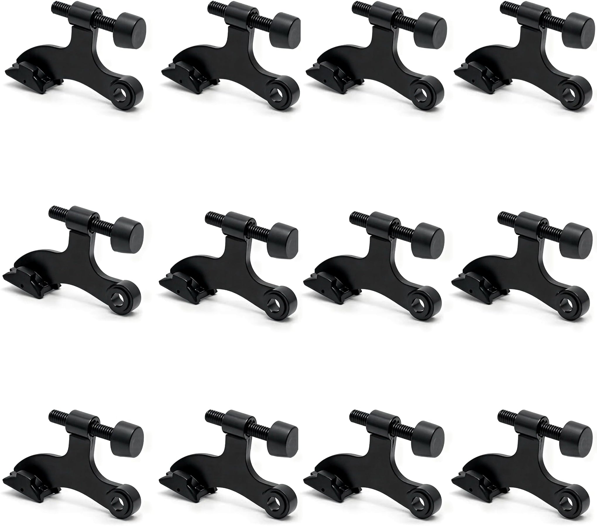 12 Pack Hinge Pin Black Door Stopper (2 2)