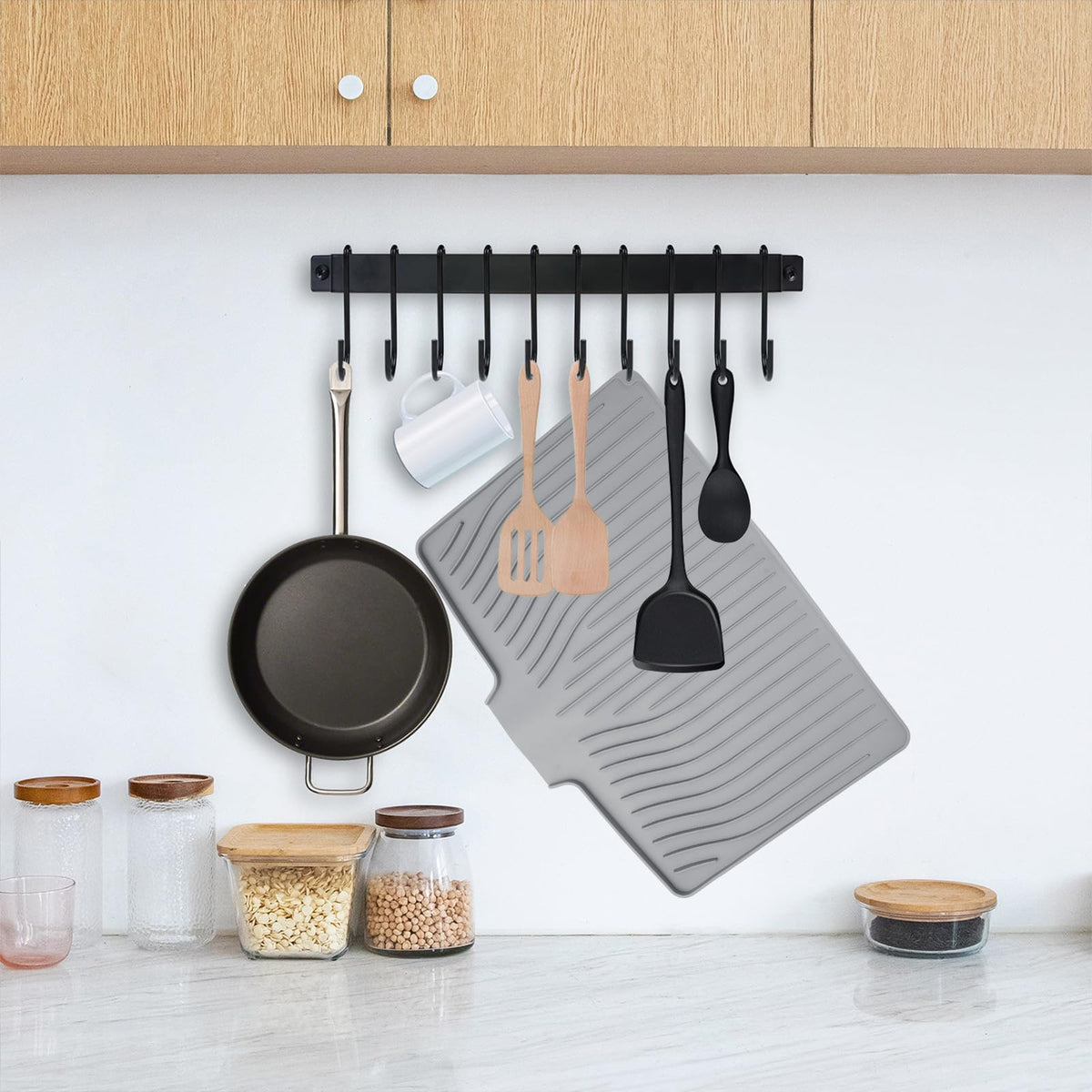 Silicone Dish Drying Mat for Kitchen Counter