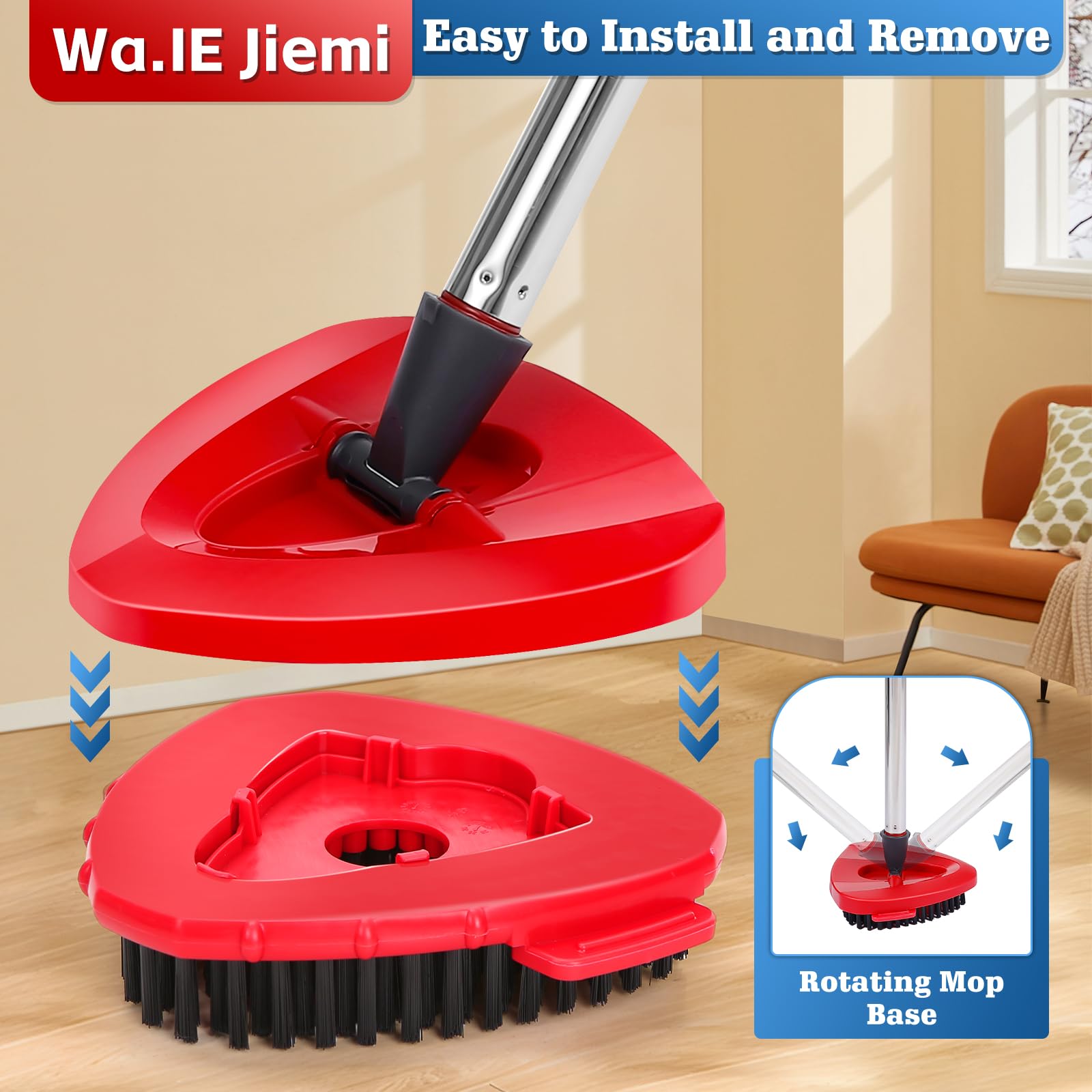 Spin Mop Scrub Brush Replacement (3 Count)