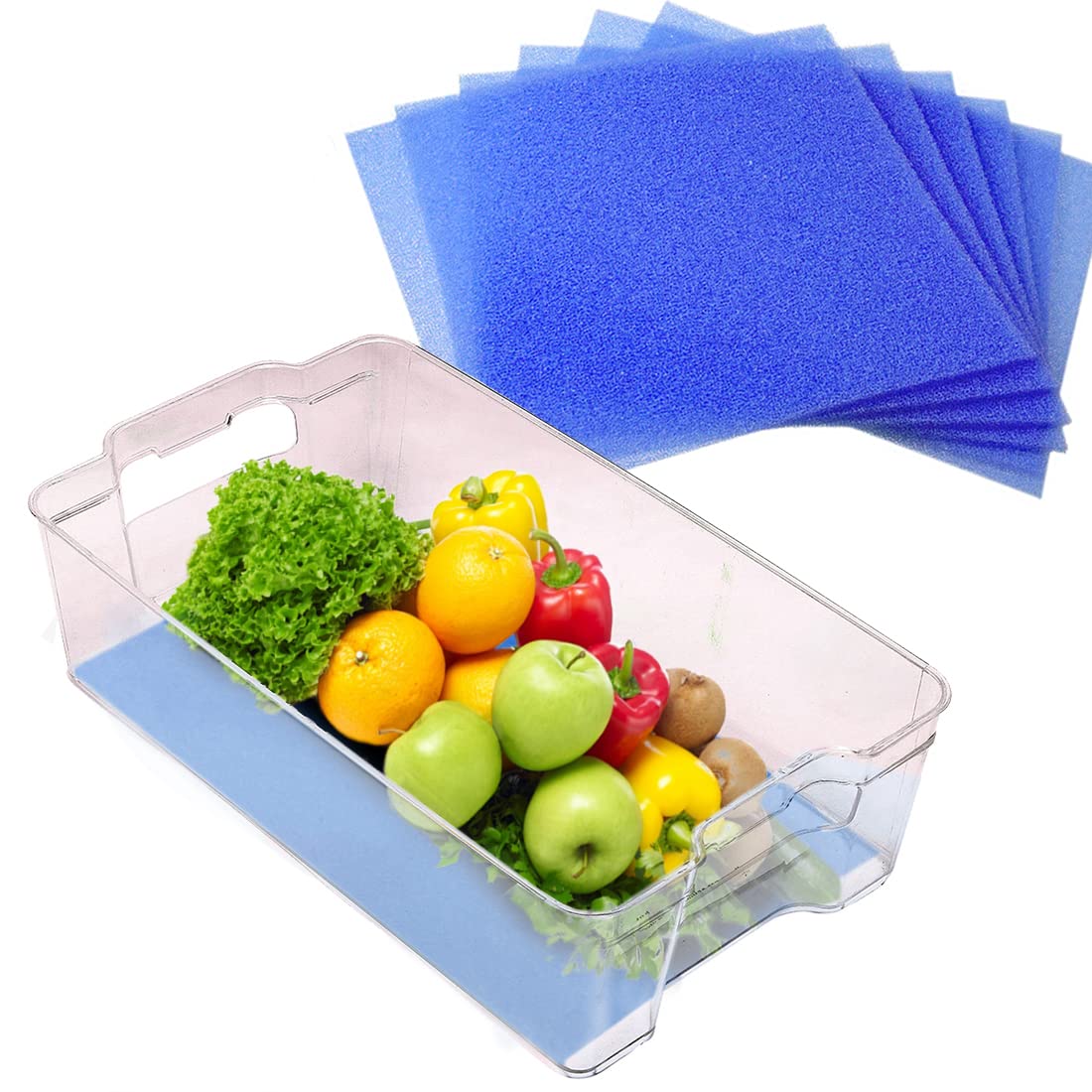 Fruit & Veggie Life Extender Liner for Fridge Refrigerator Drawers (5 Sq Ft)