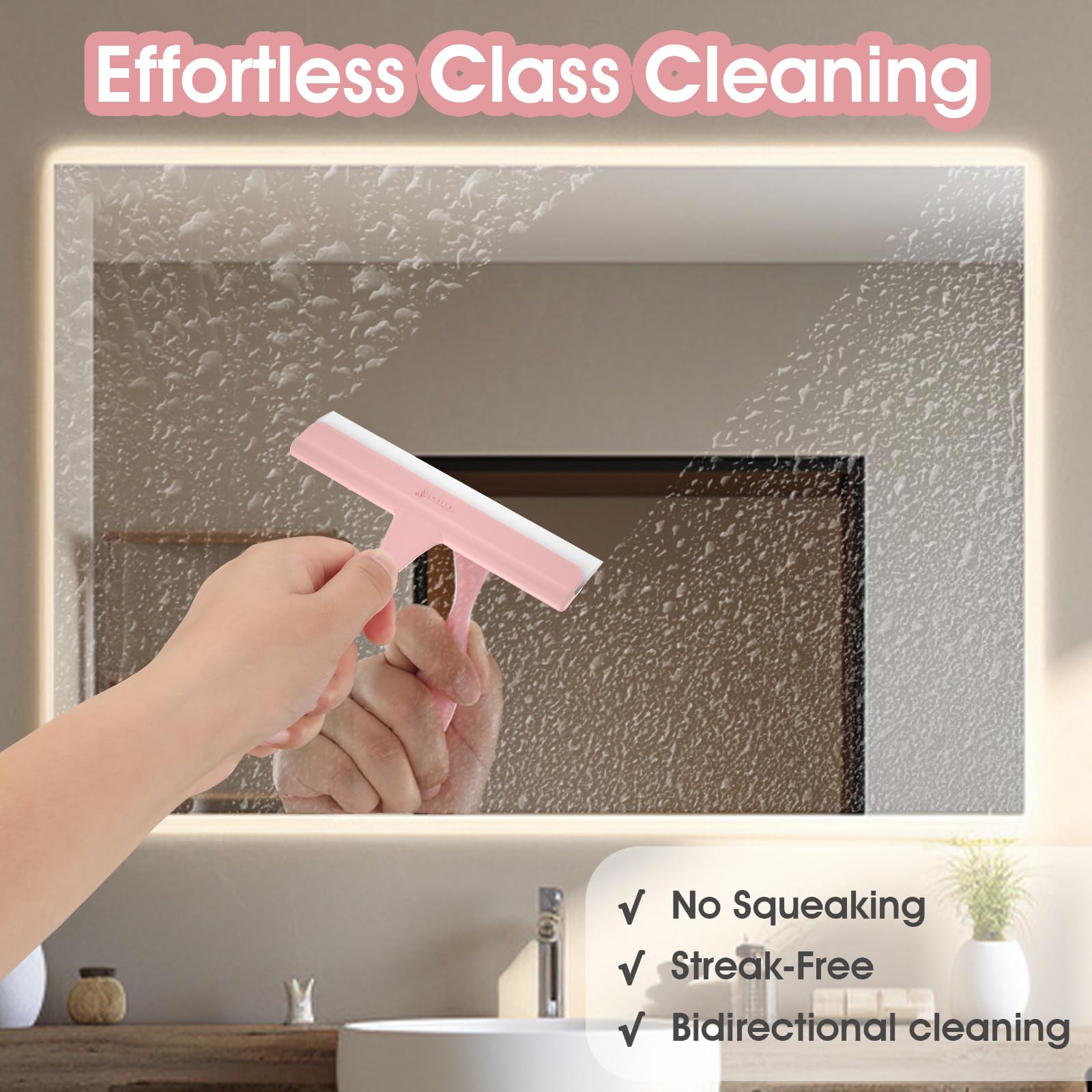 5" Silicone Shower Squeegee for Glass Doors & Car Windows