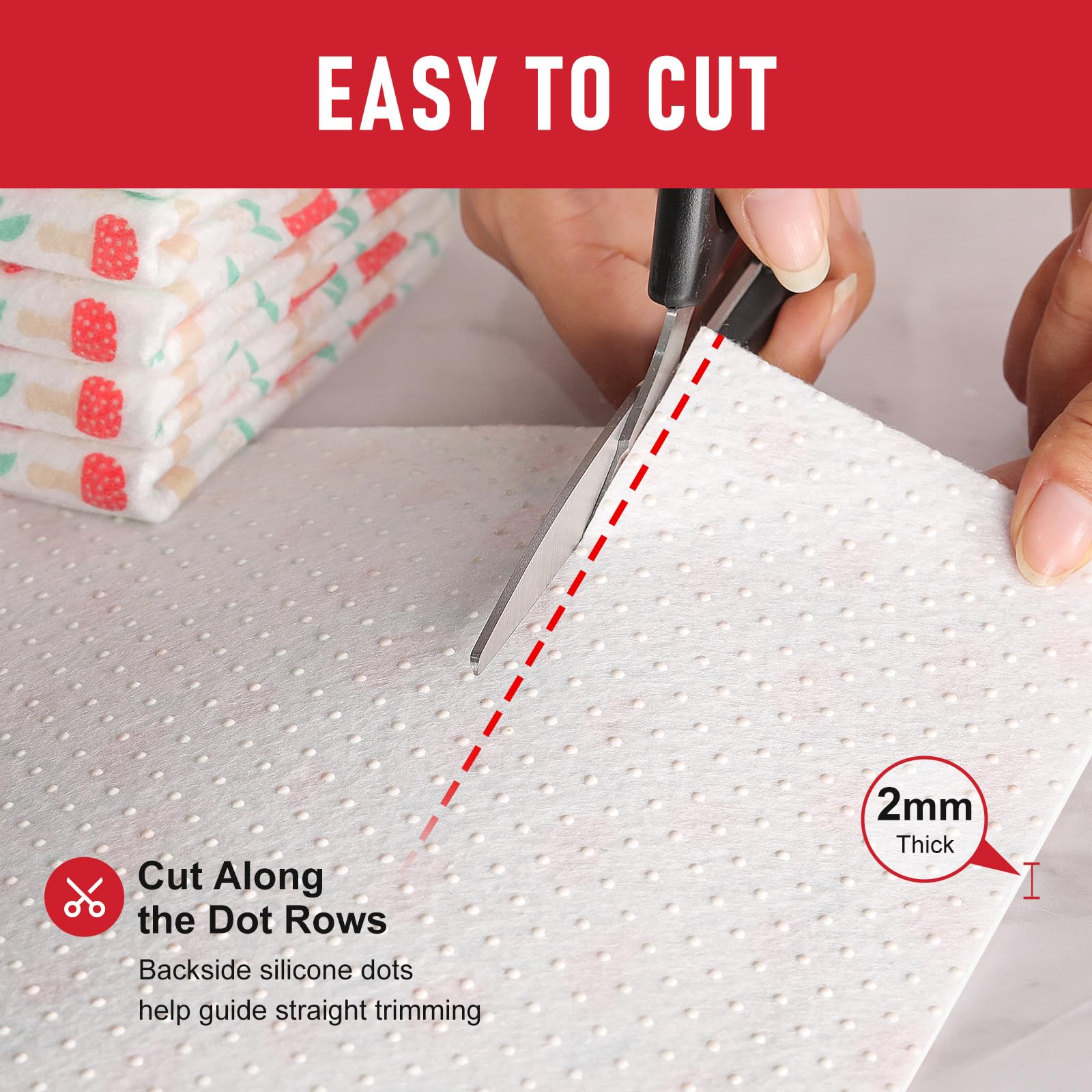 6 Pack Cloth Shelf Liners 12" × 24"