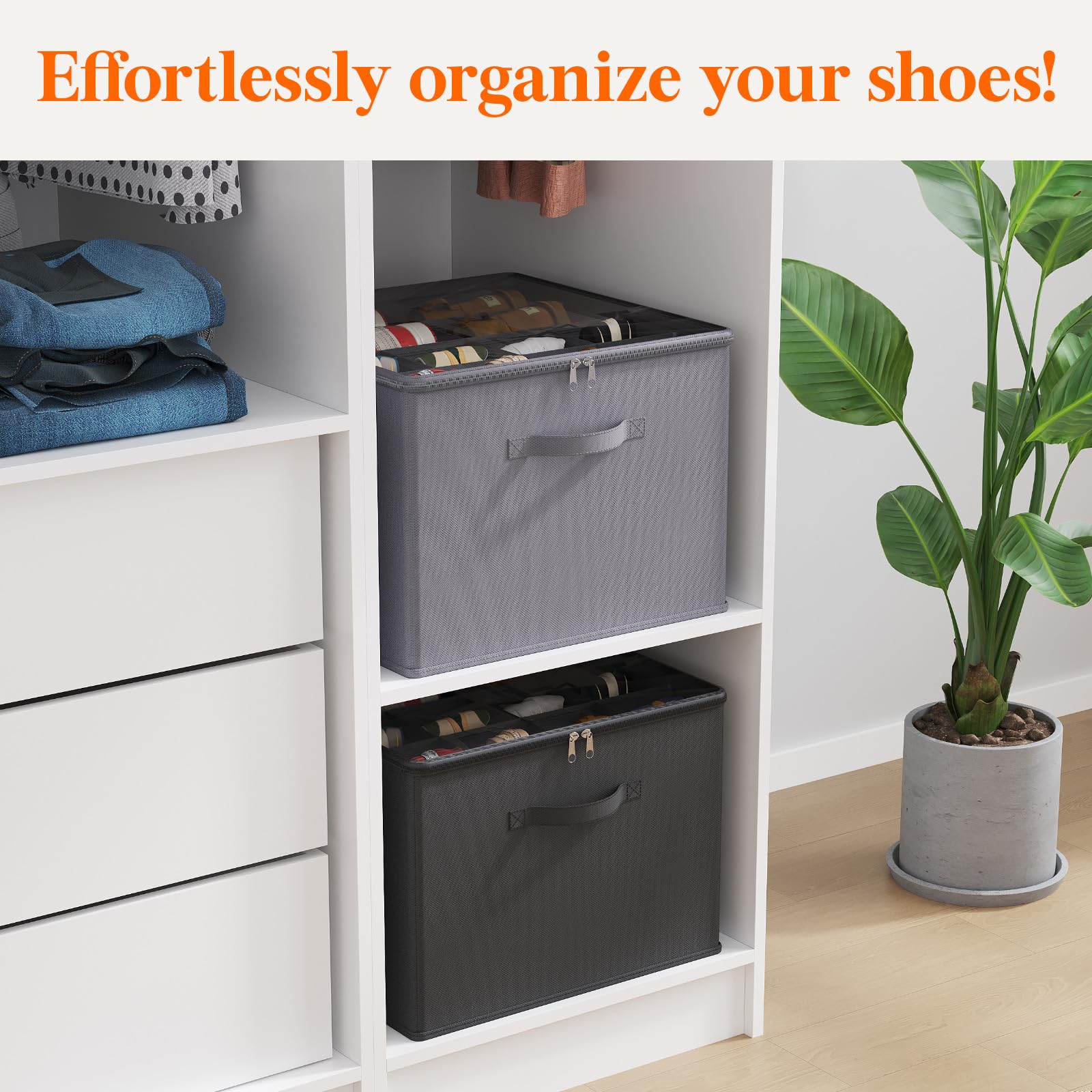 Shoe Storage Organizer for Closet (3 Count)