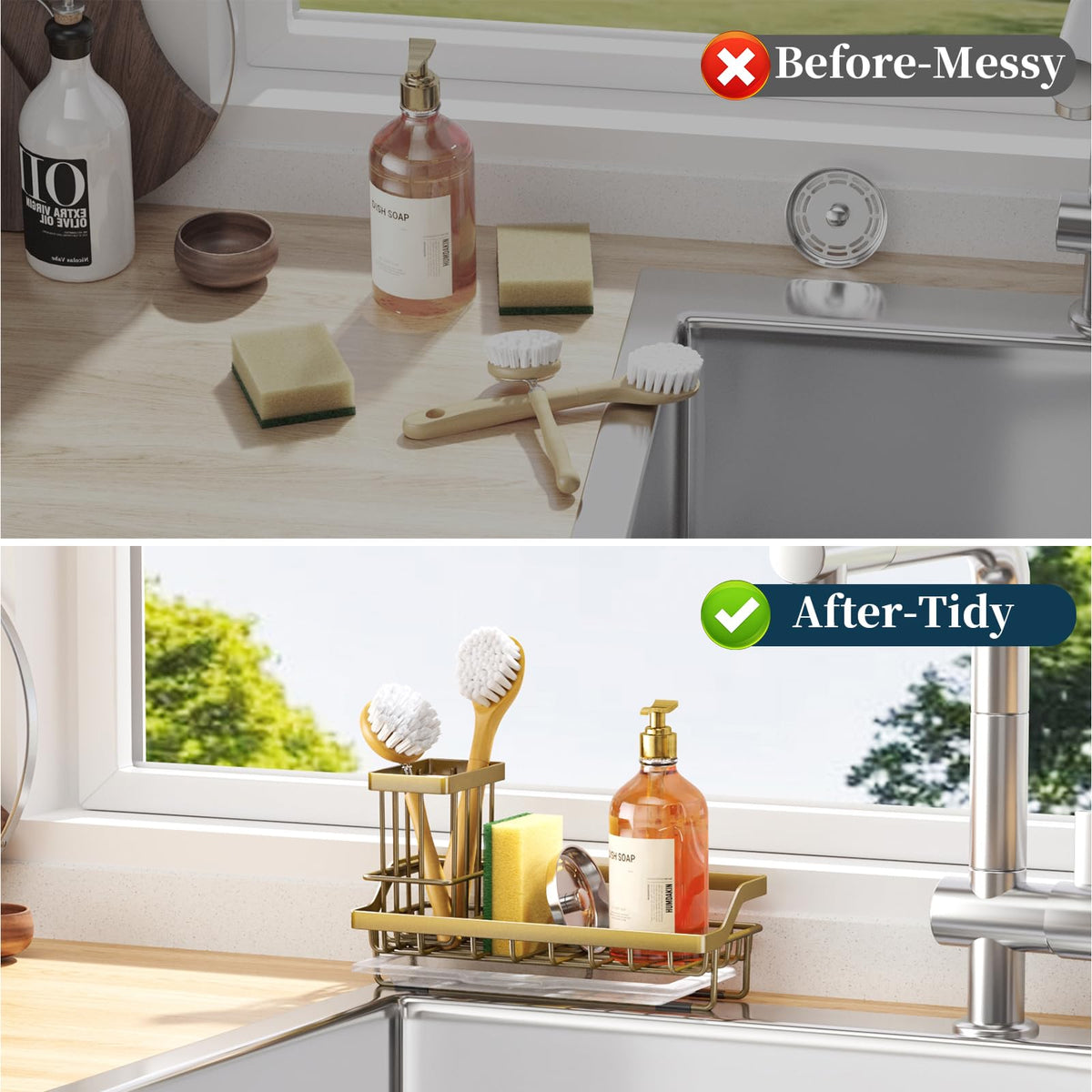 Sponge Holder for Kitchen Sink