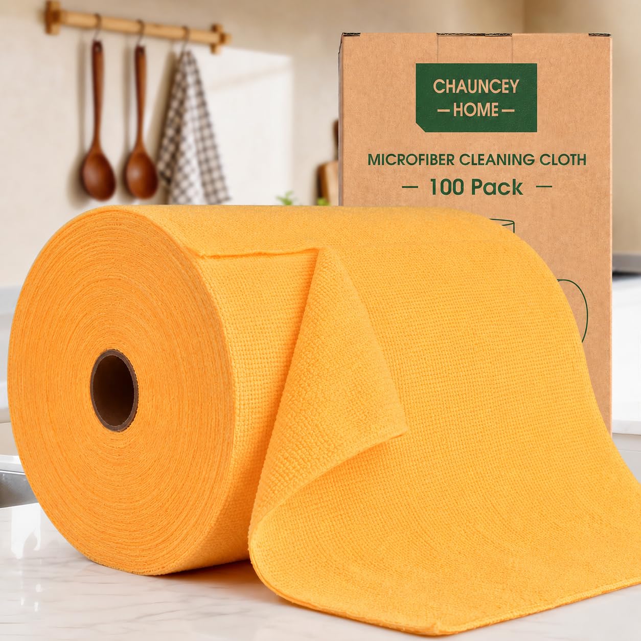 Microfiber Cleaning Cloth Roll (100 Count)