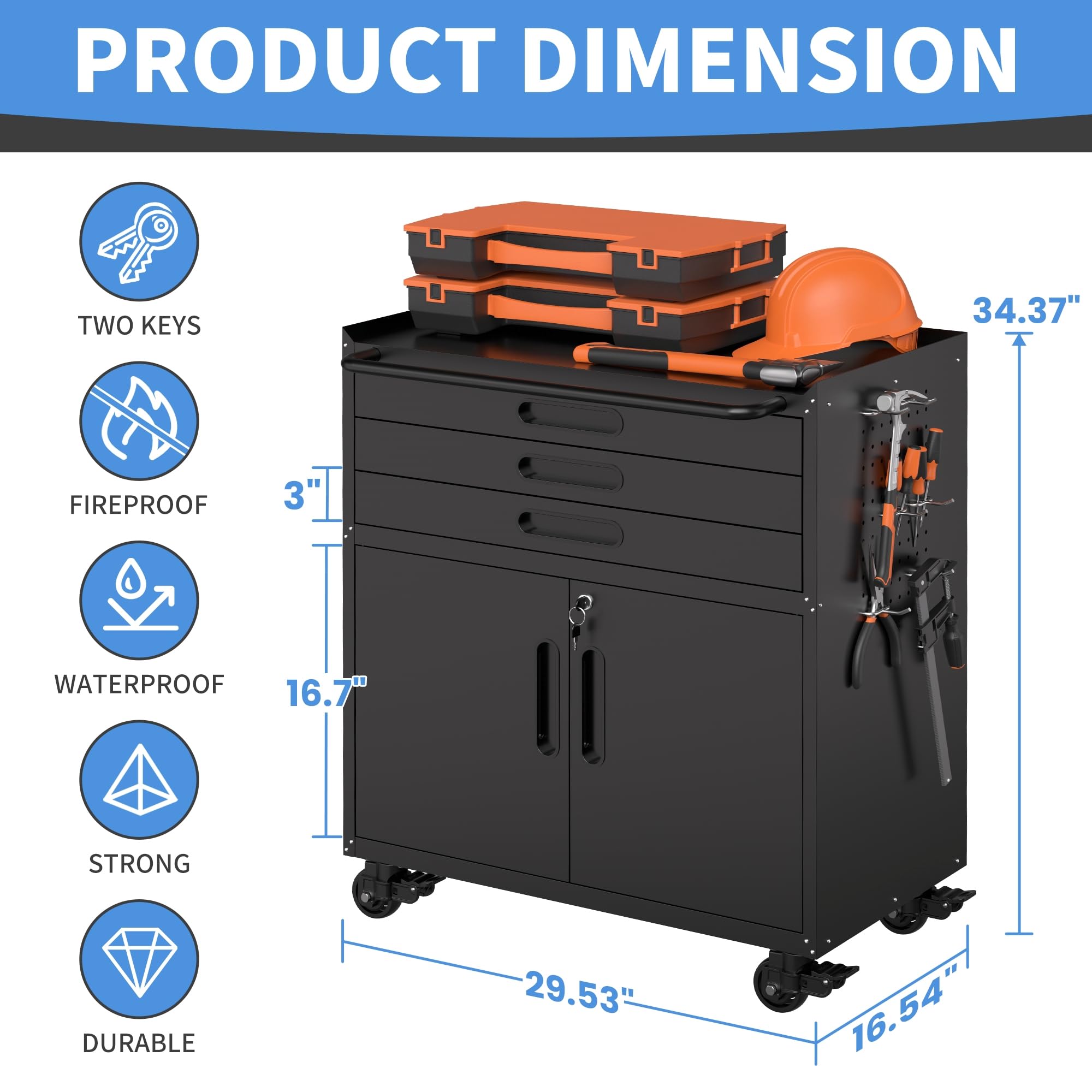 Metal Storage Cabinet for Garage