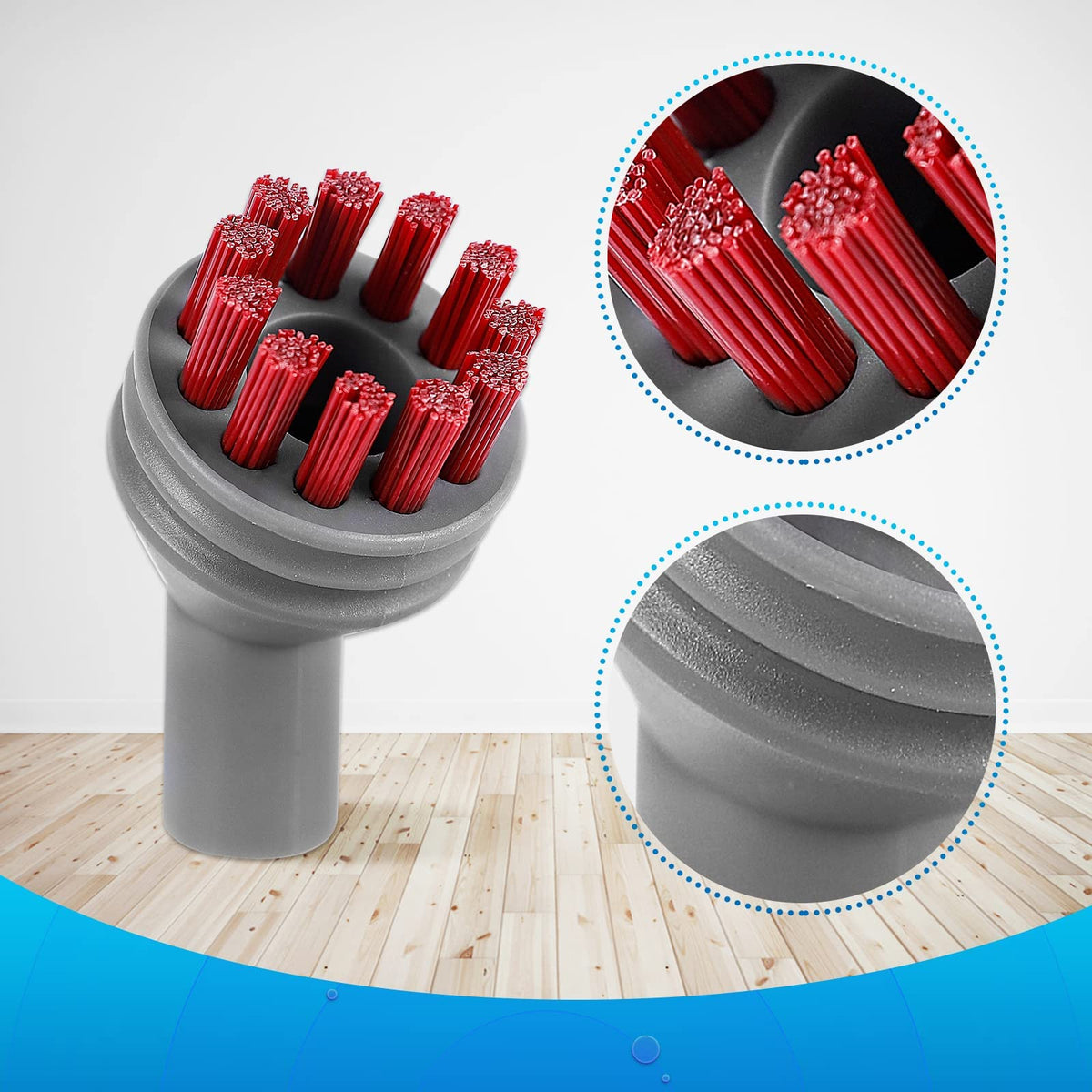 Steam Shot Pads Brushes Compatible with Bissell SteamShot Cleaner (8 Count)