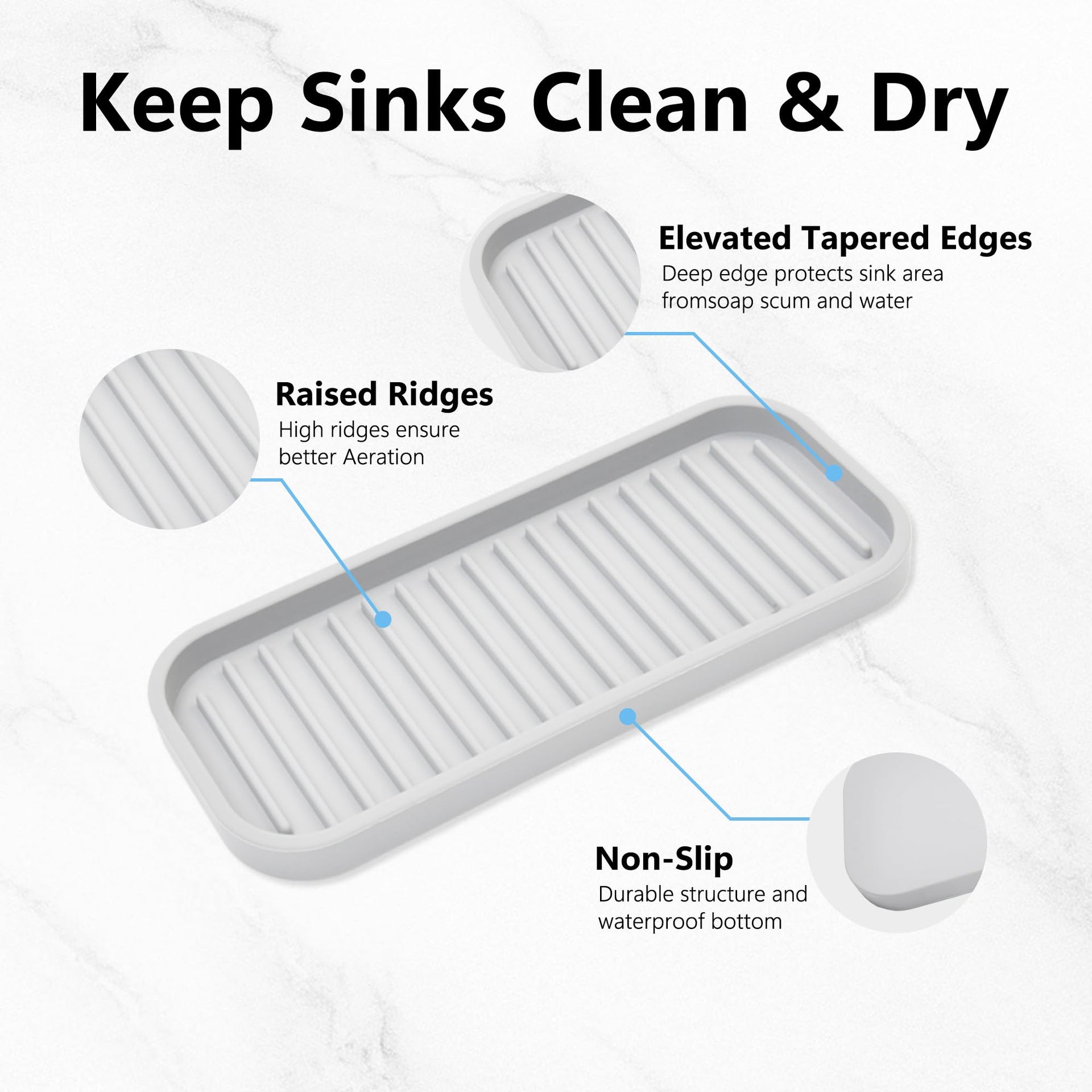 Silicone Sponge Holder for Kitchen Sink