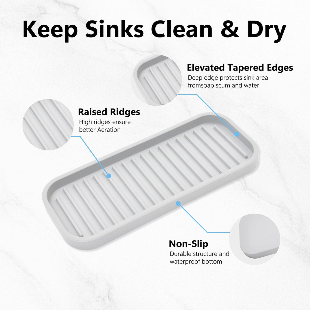 Silicone Sponge Holder for Kitchen Sink