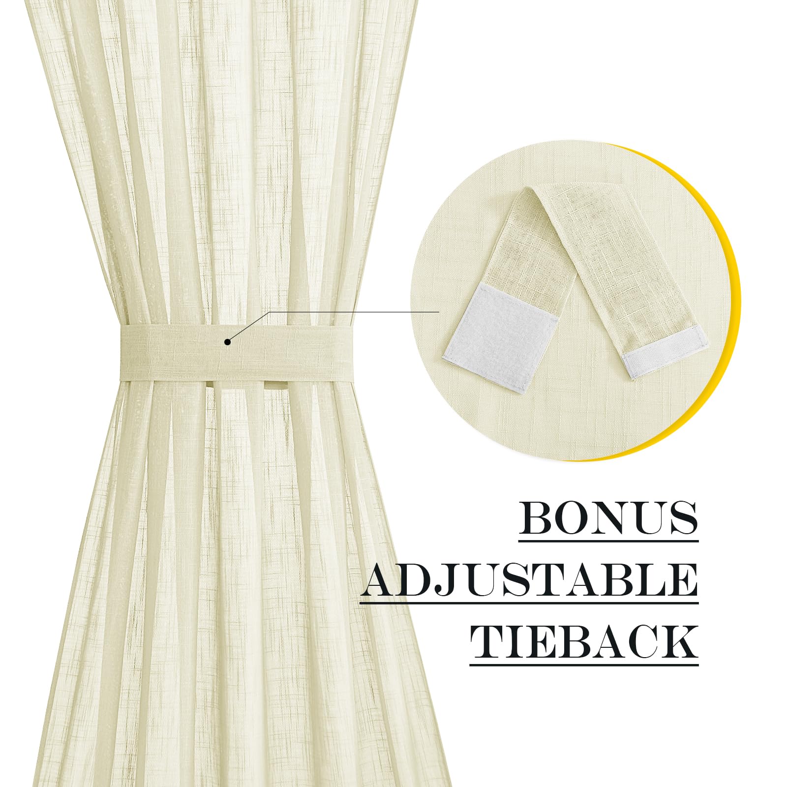 French Sheer Door Panel