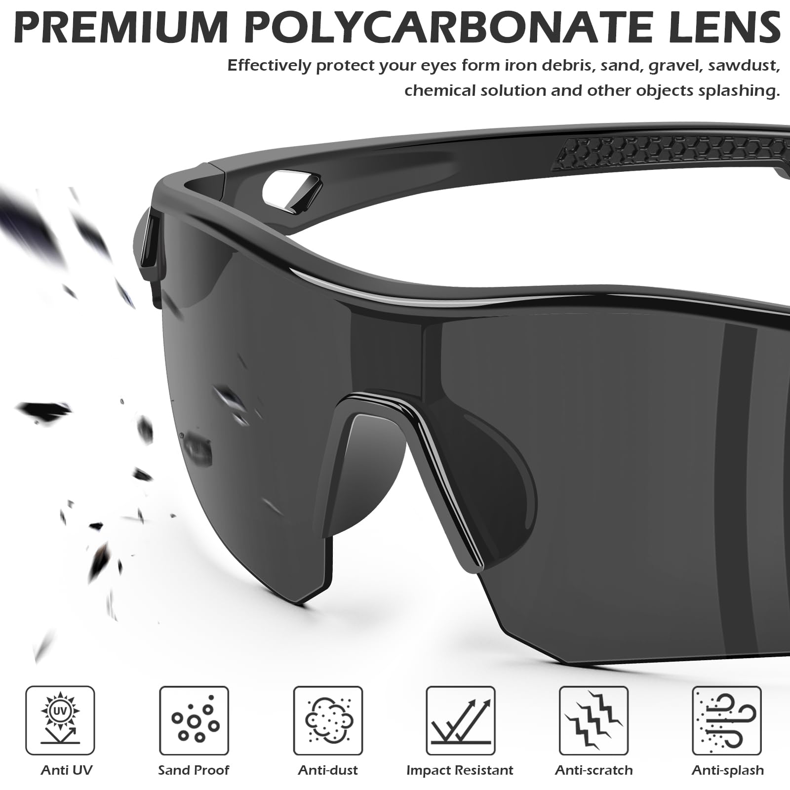 12 Pack Safety Glasses for Men Women (12 Count)