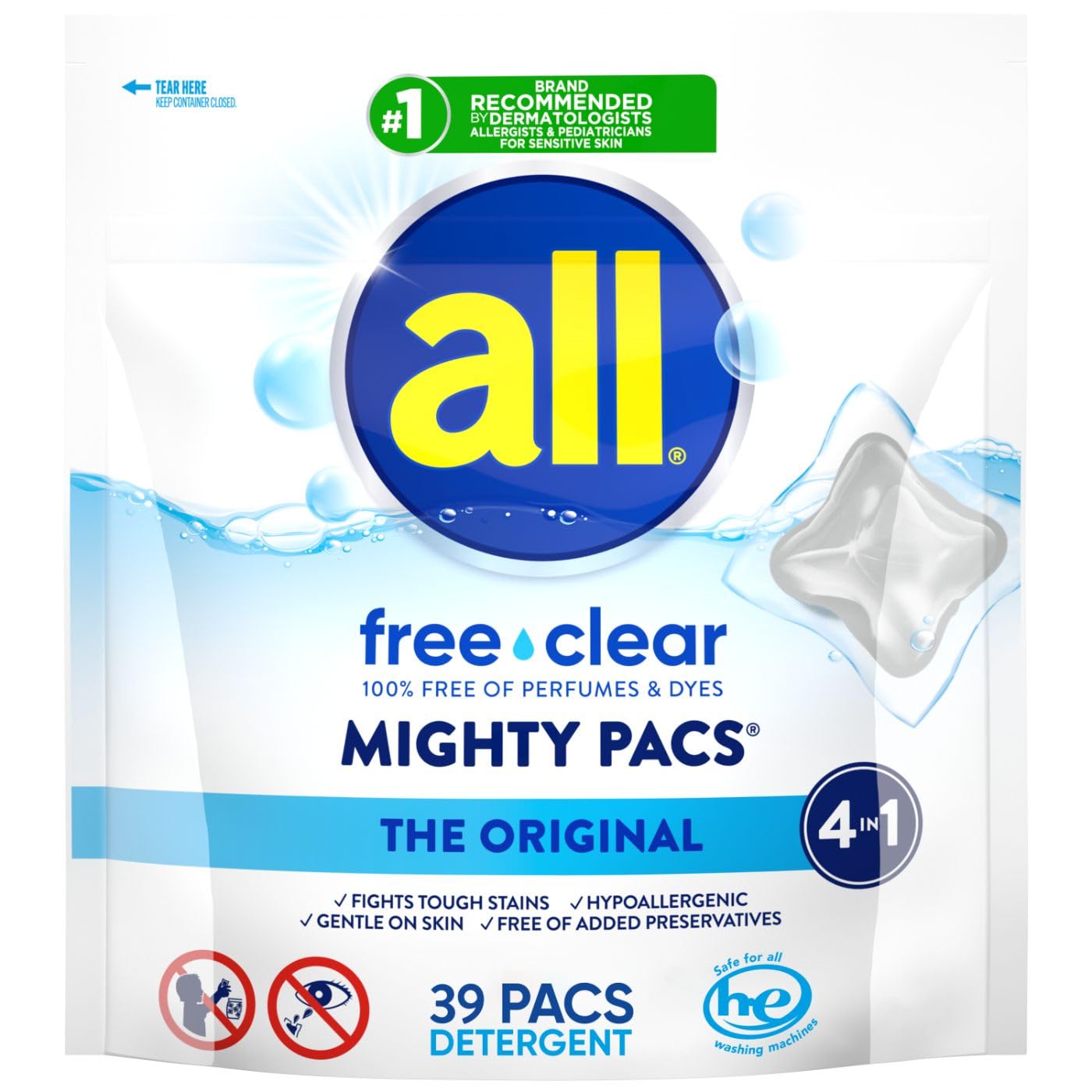 Laundry Detergent Pacs (39 Count)