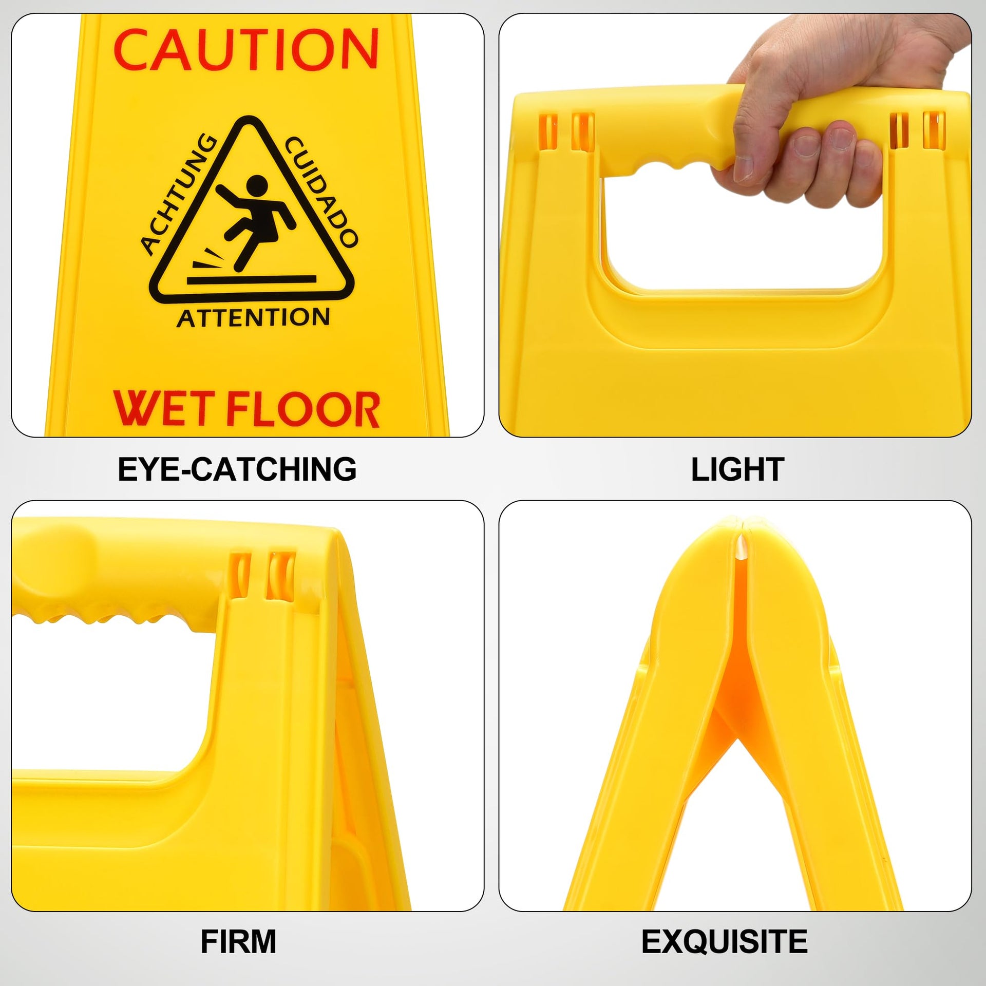 MATTHEW CLEANING 25'' Industrial Wet Floor Sign 3 Pack 2 (3 Count)