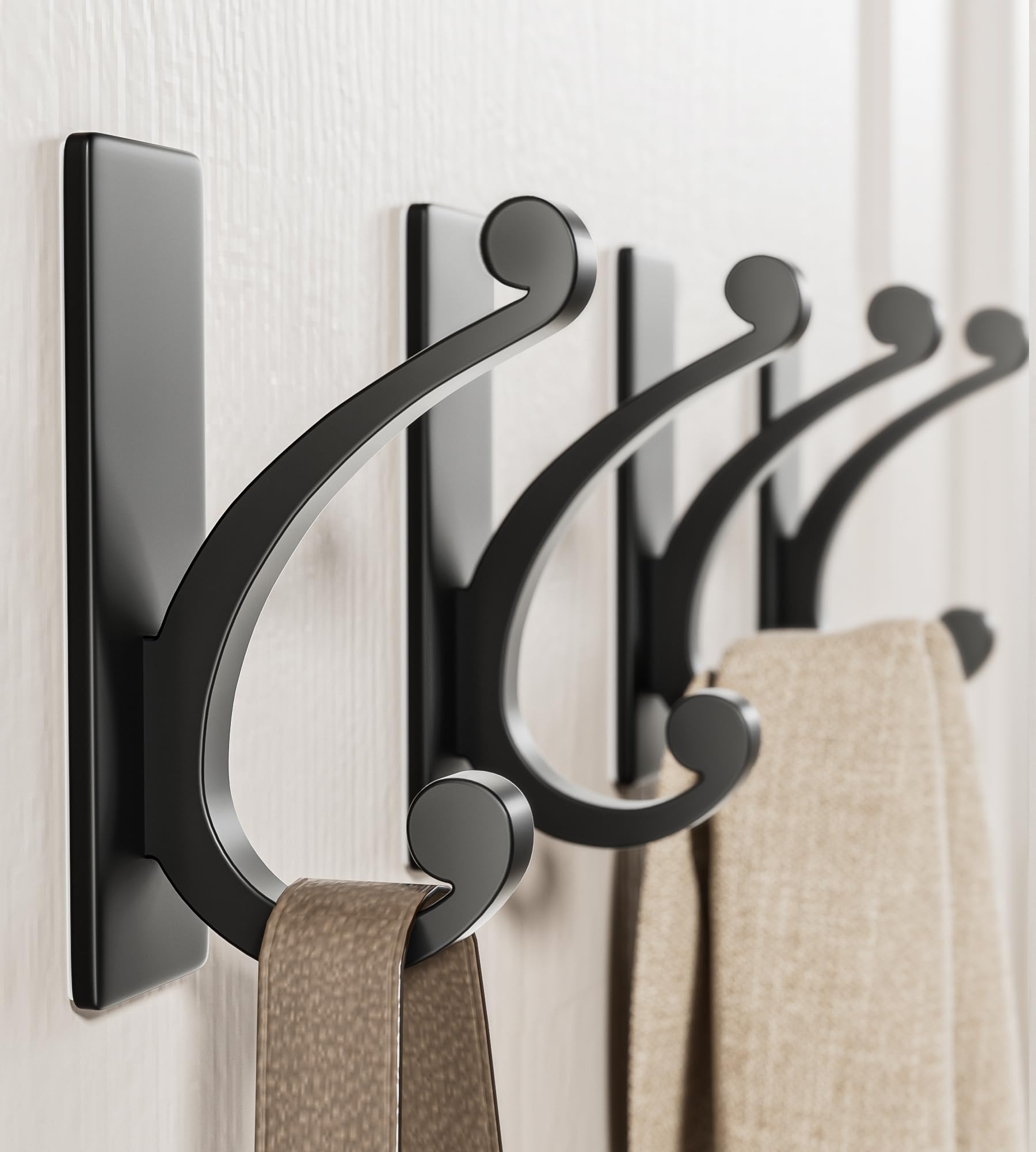 Adhesive Wall Hook for Towel (4 Count)