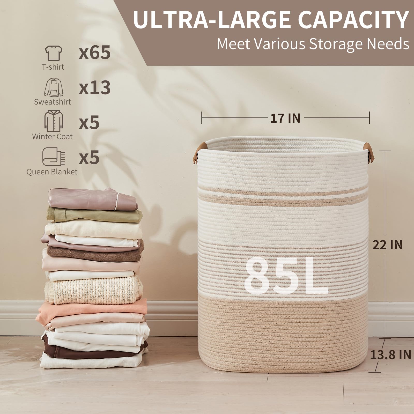 Laundry Basket with Handles