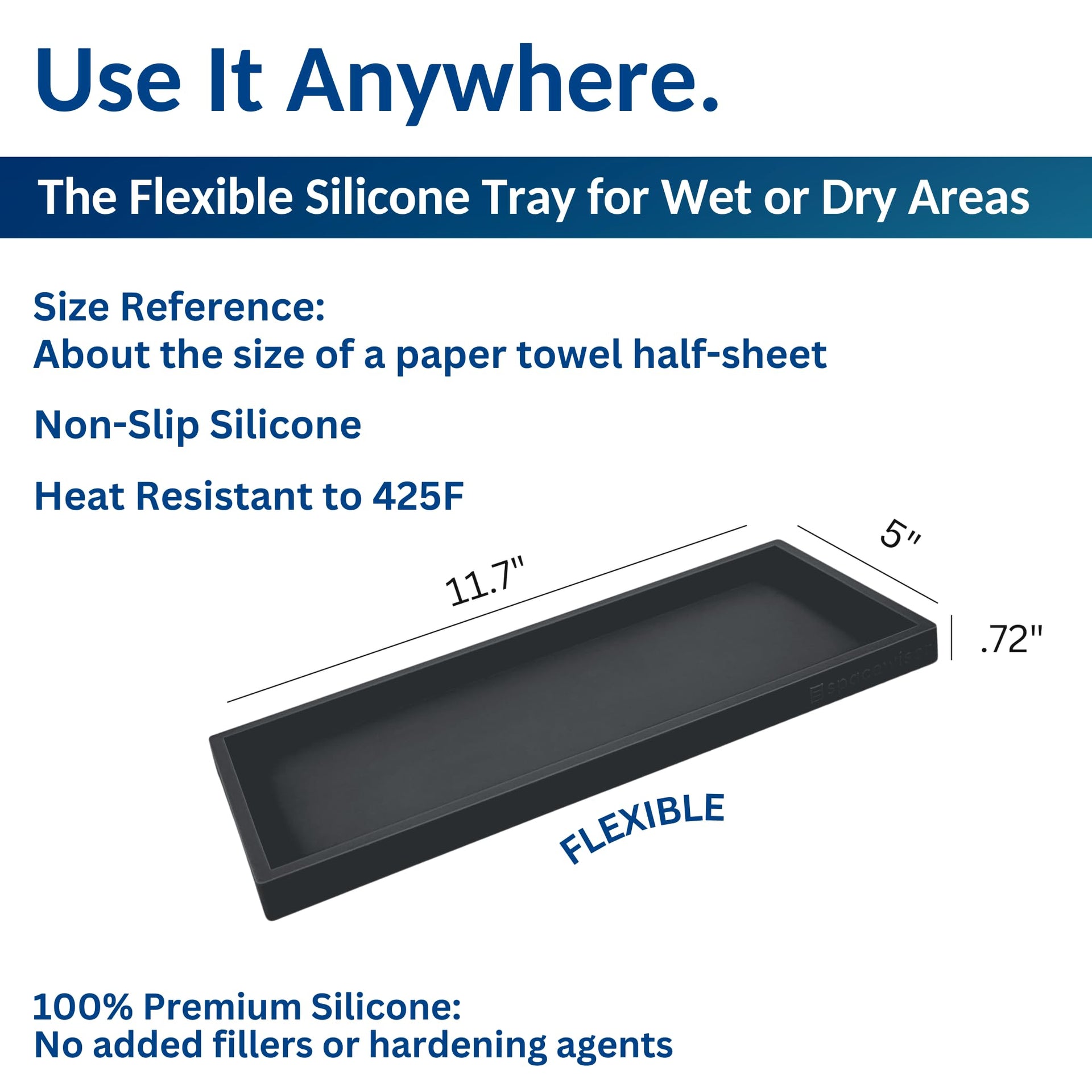 Silicone Countertop & Vanity Tray