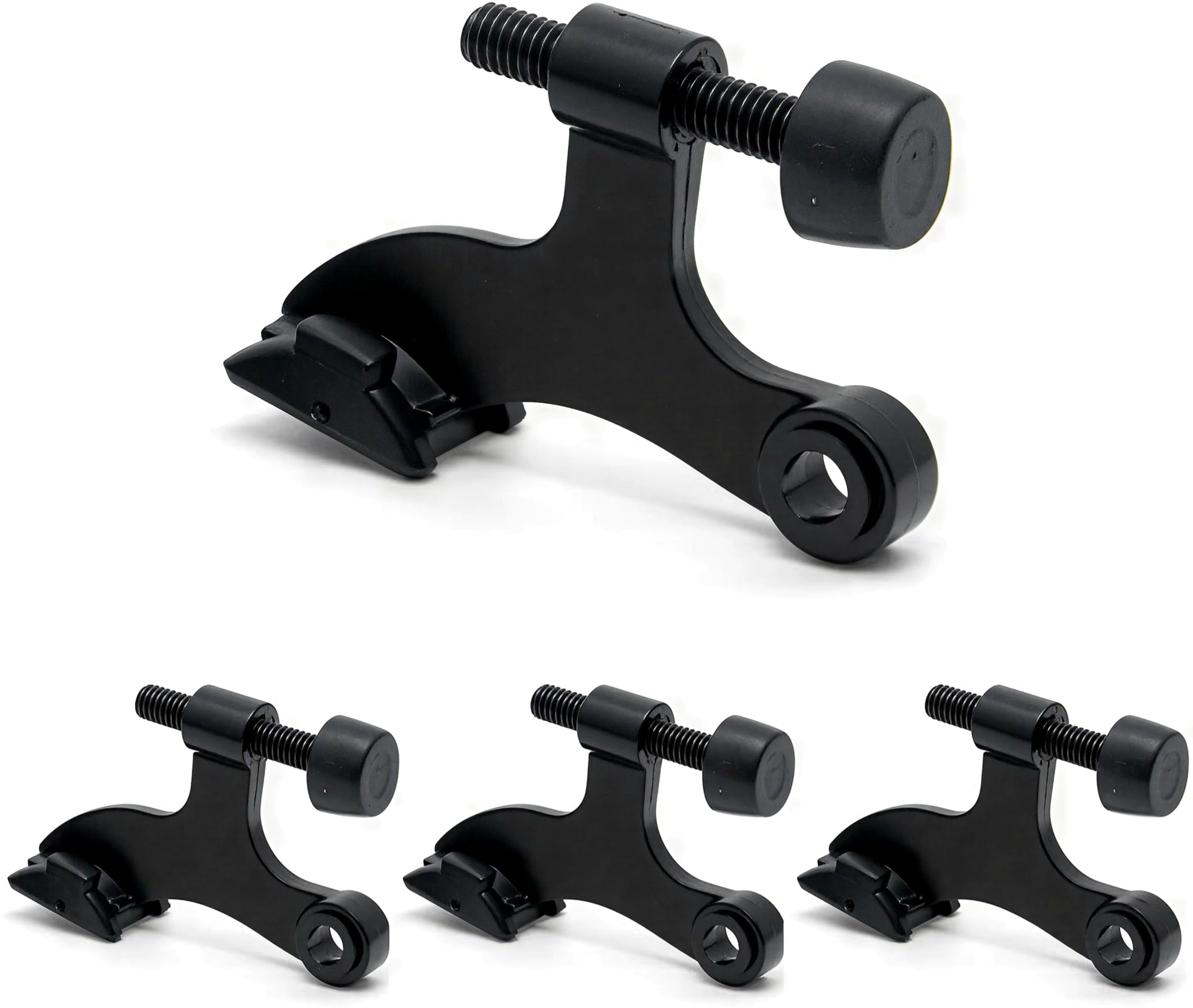 4 Pack Hinge Pin Black Door Stopper (4 Count)
