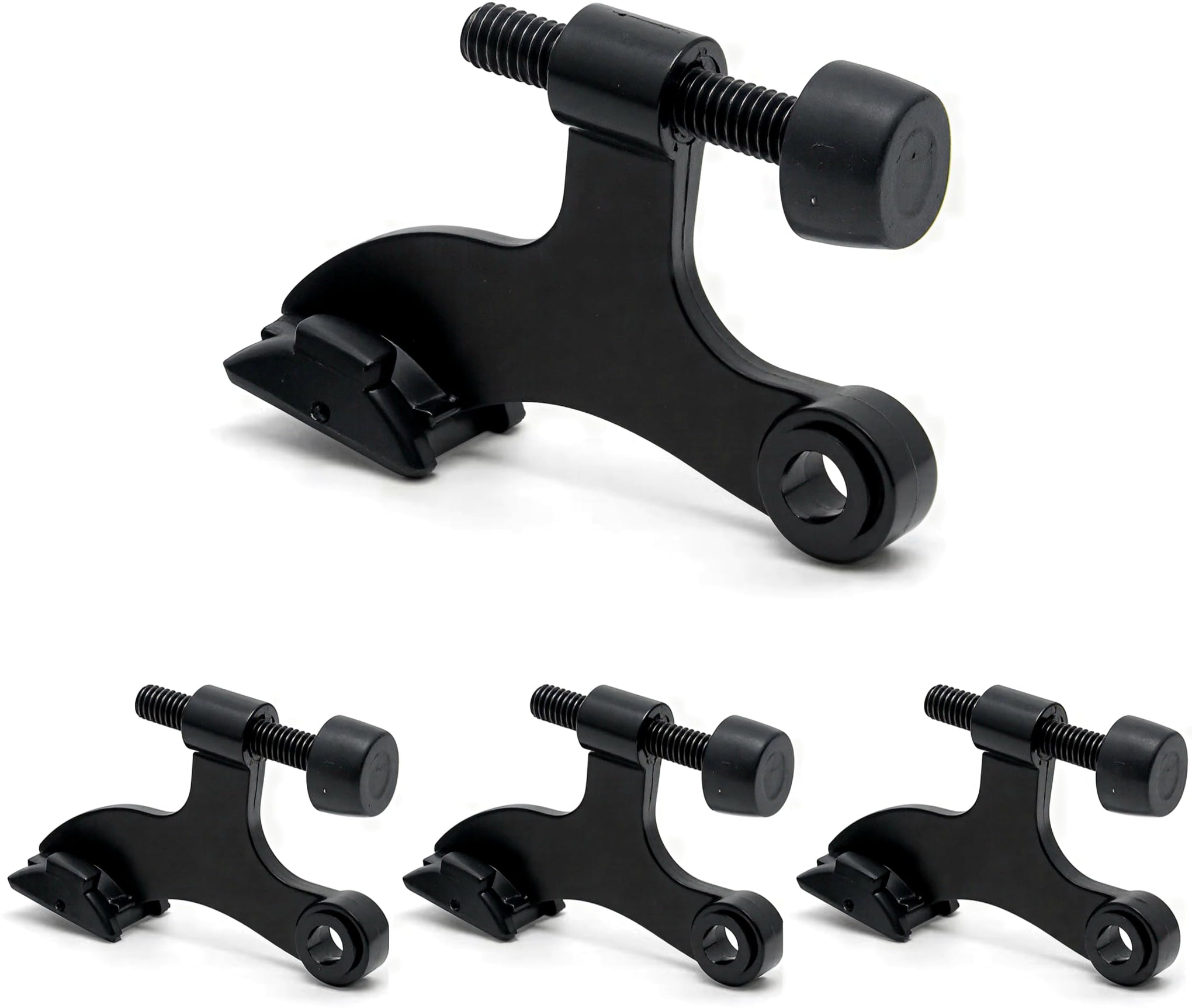 4 Pack Hinge Pin Black Door Stopper (4 Count)