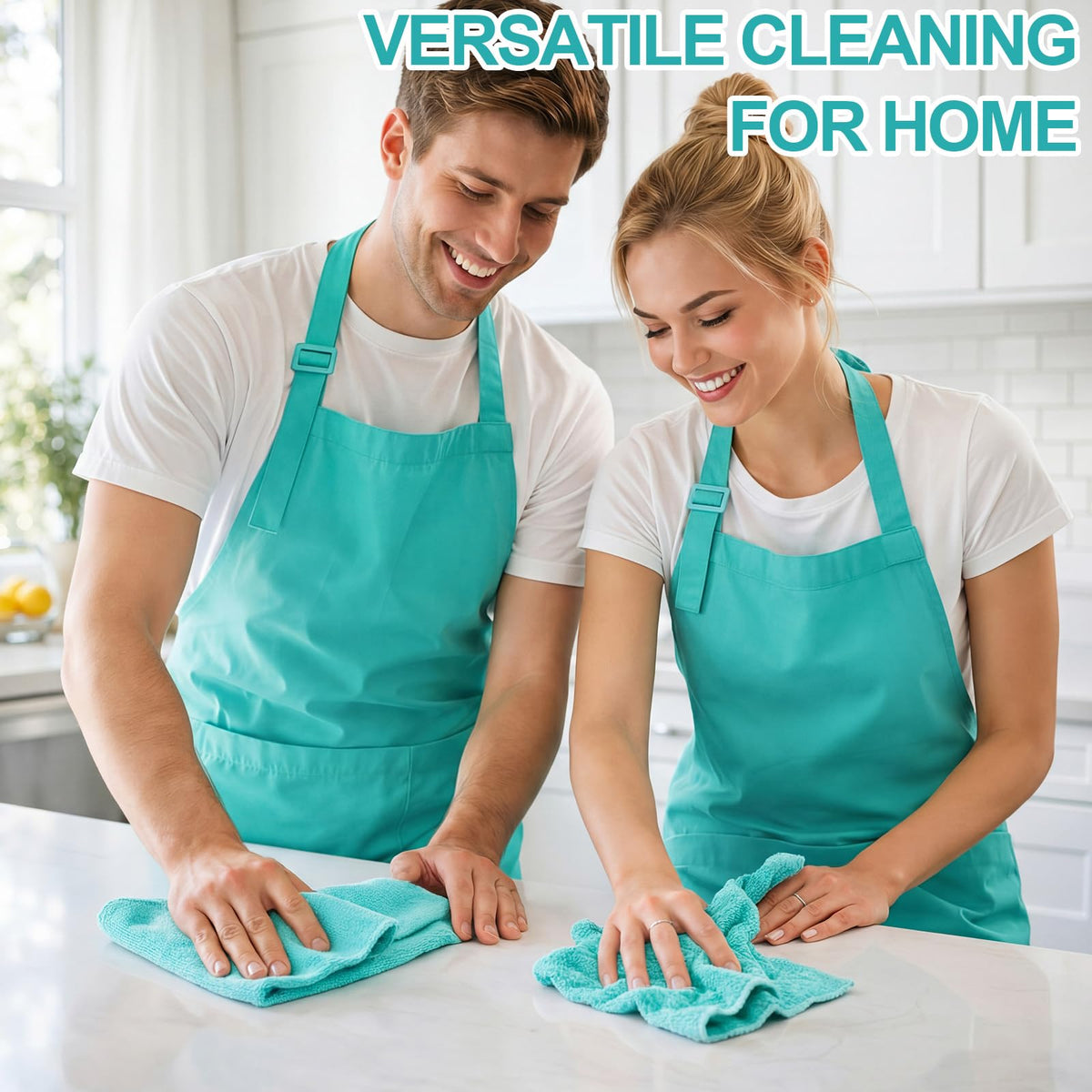 Cleaning Cloths for Cars 16 x 16 Inch Ultra Absorbent Towels Drying Microfiber Reusable Cleaning Supplies House Kitchen Window Microfiber Towel (60 Count)