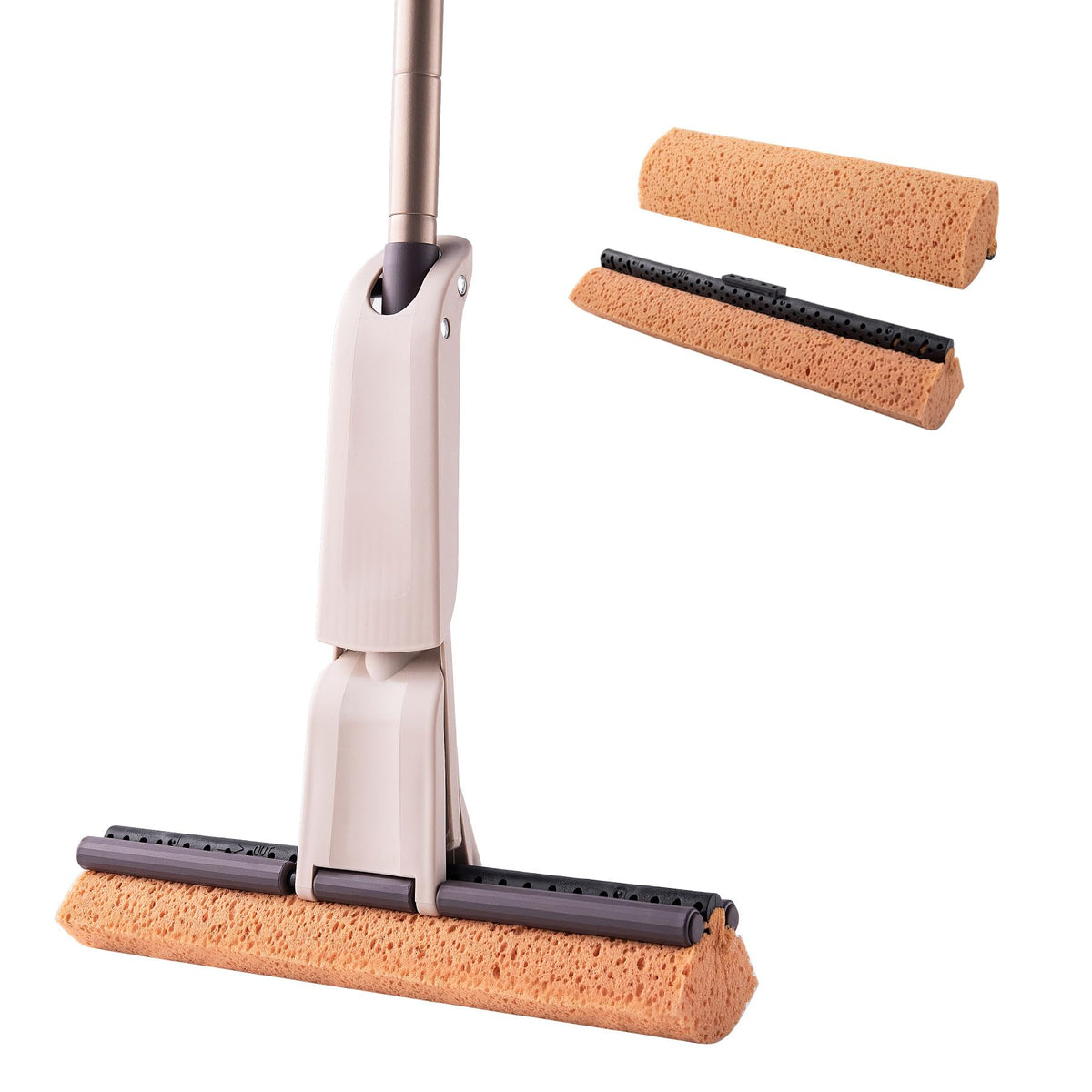 Sponge Mop with 2 Reusable Heads (2 Count)