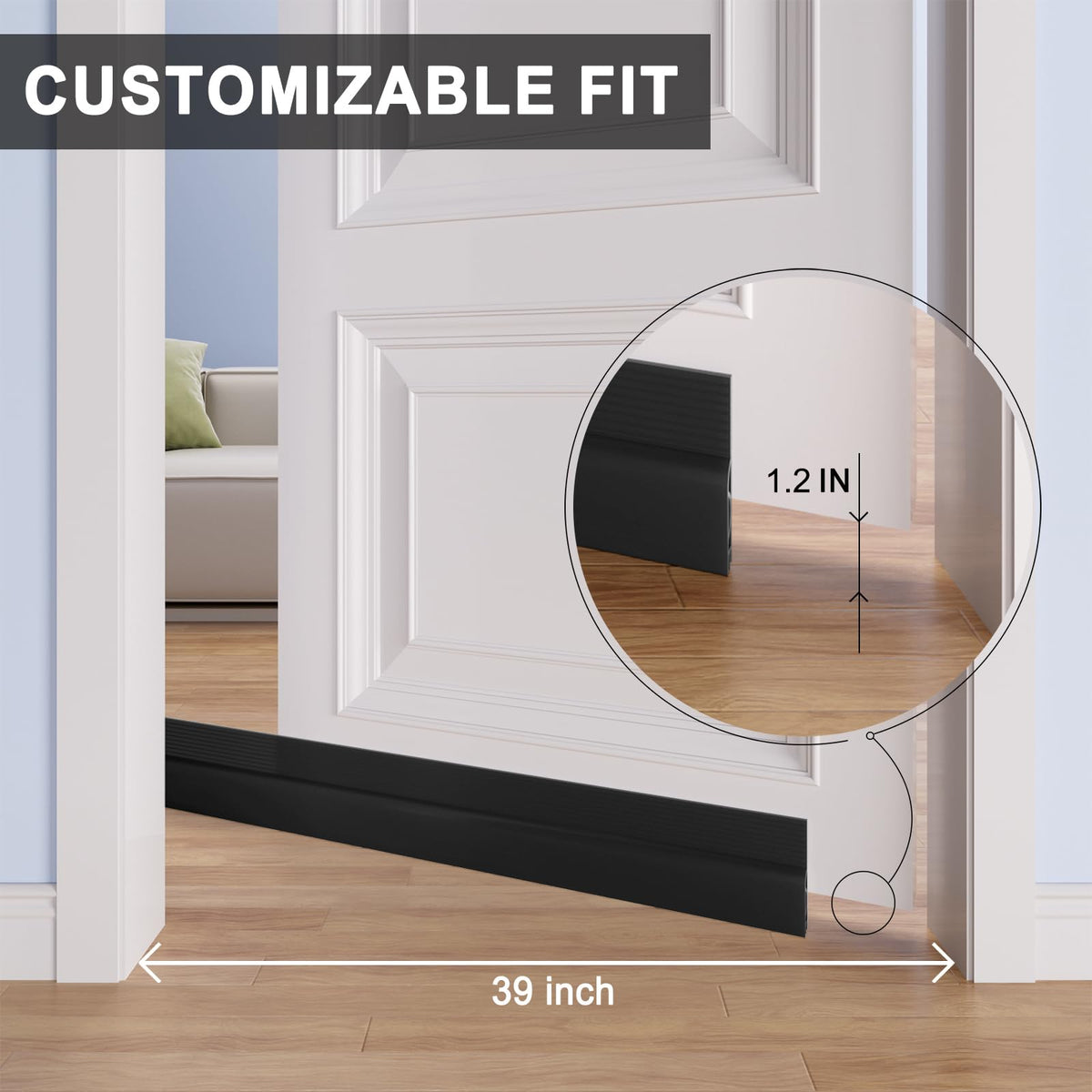 Door Draft Stopper for Bottom of Door (3.25 Foot)