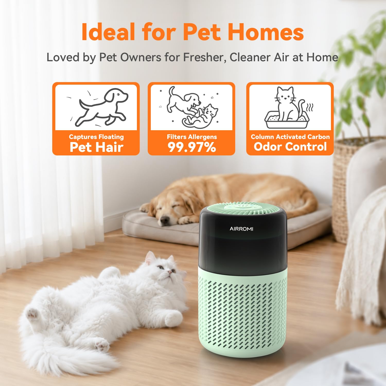 HEPA Air Purifier for Bedroom&Home