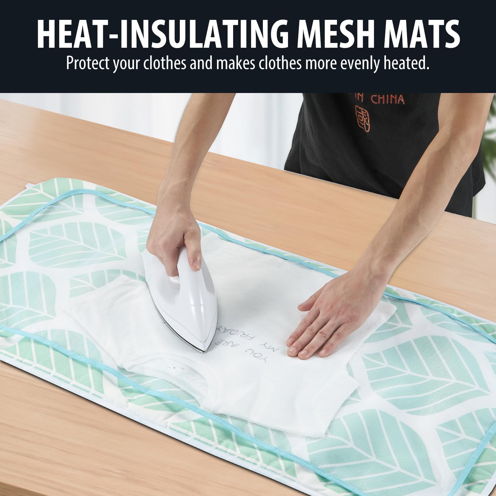 Ironing Mat Portable Ironing Pad 39.4 x 18.9 inch Table Top Iron Board 5 in 1 Travel Iron Blanket for Washer