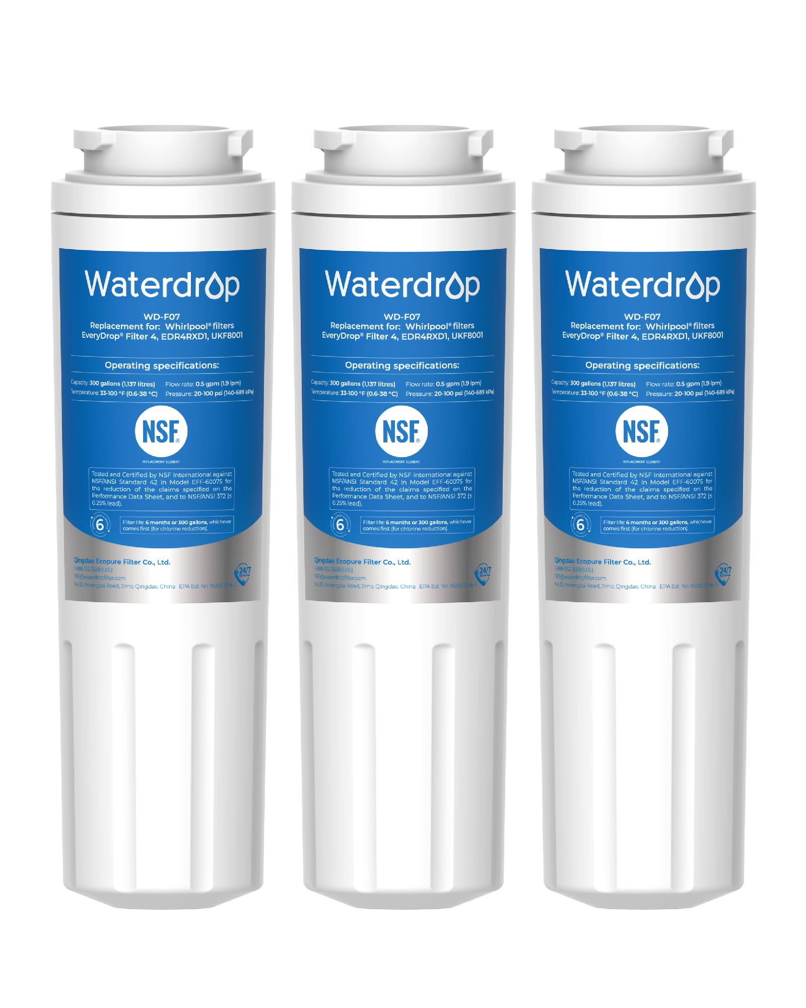 EDR4RXD1 Water Filter Replacement for EveryDrop® Filter 4 (3 Count)