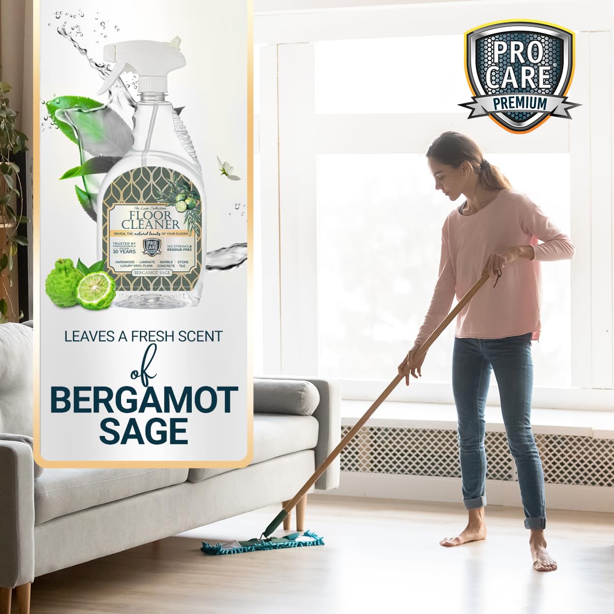 Bergamot Sage Floor Cleaner (32 Fl Oz)