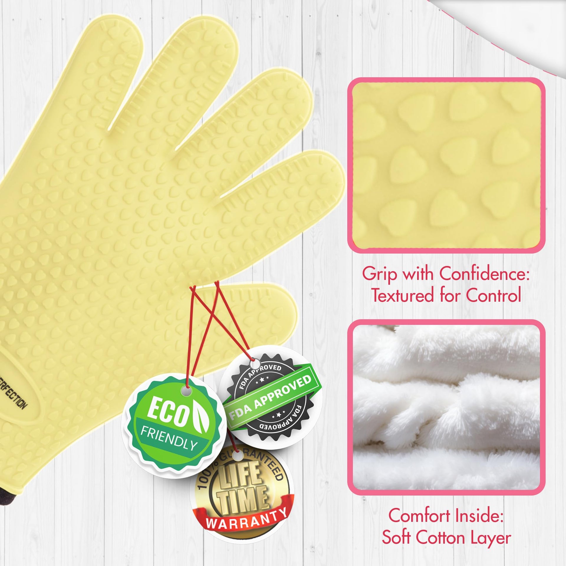 Silicone Smoker BBQ Gloves (2 Count)