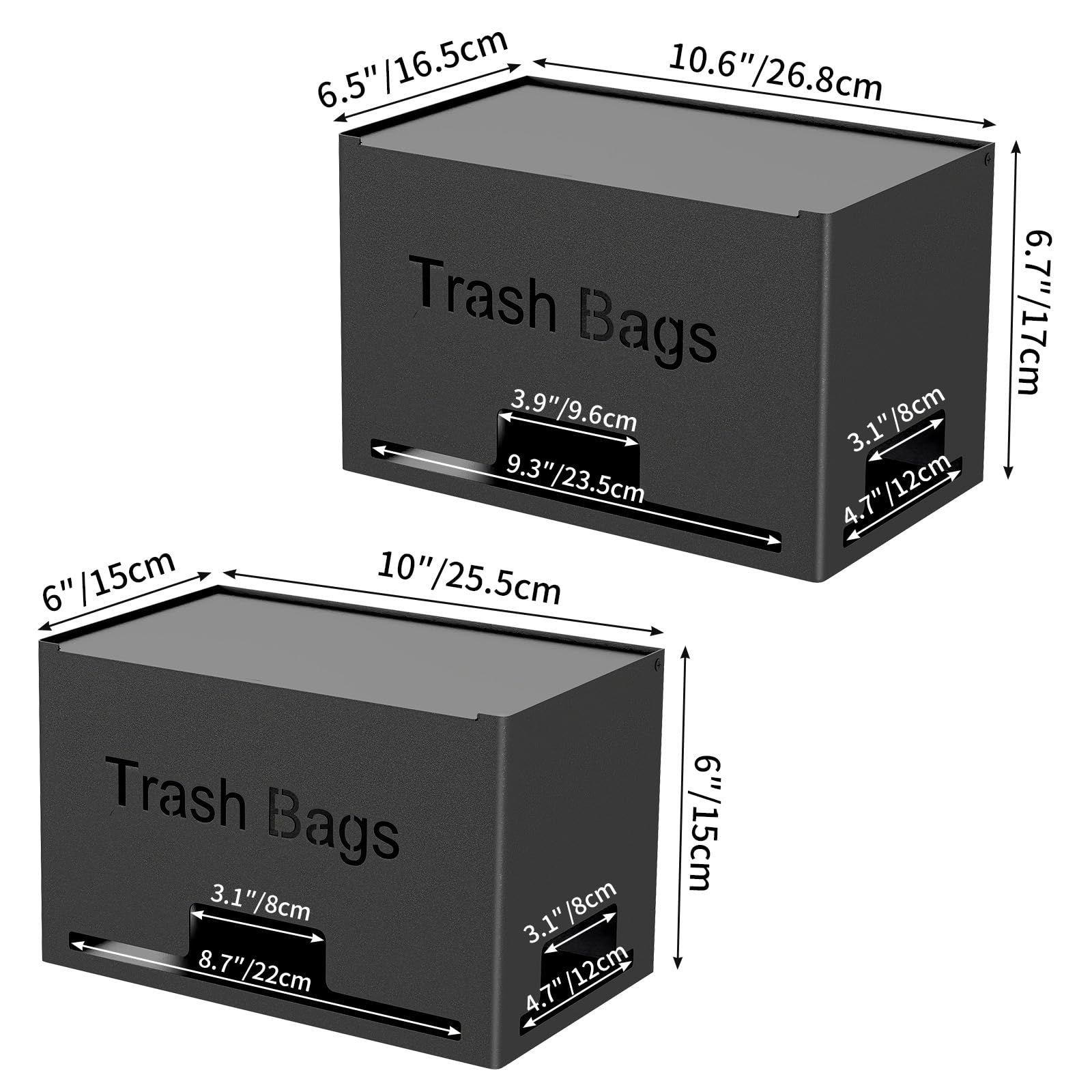 2 Pack Trash Bag Holder Dispenser (2 Count)