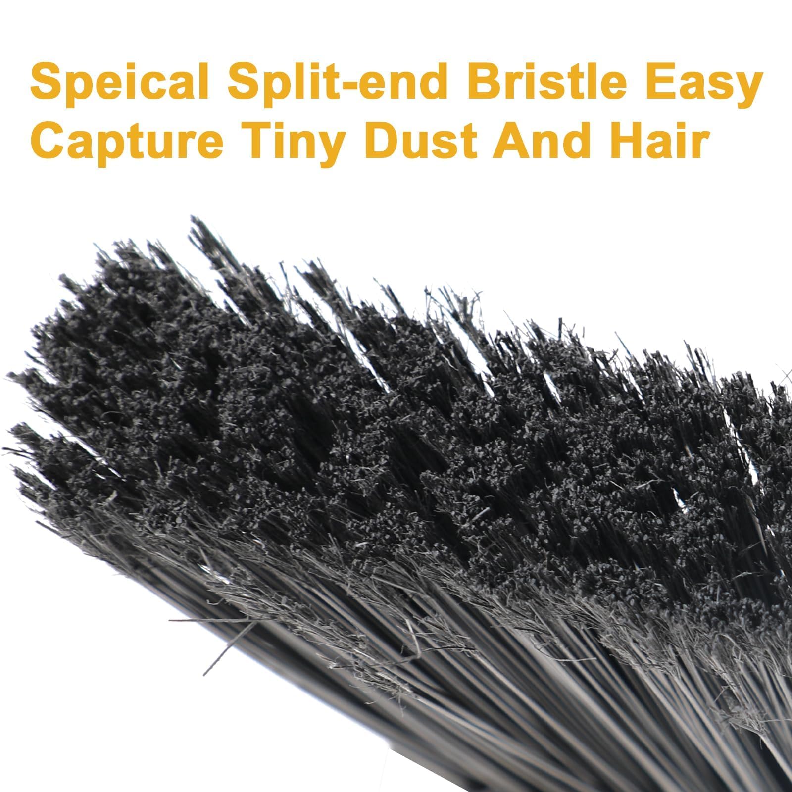 Heavy Duty Yellow Angle Broom with Long Handle