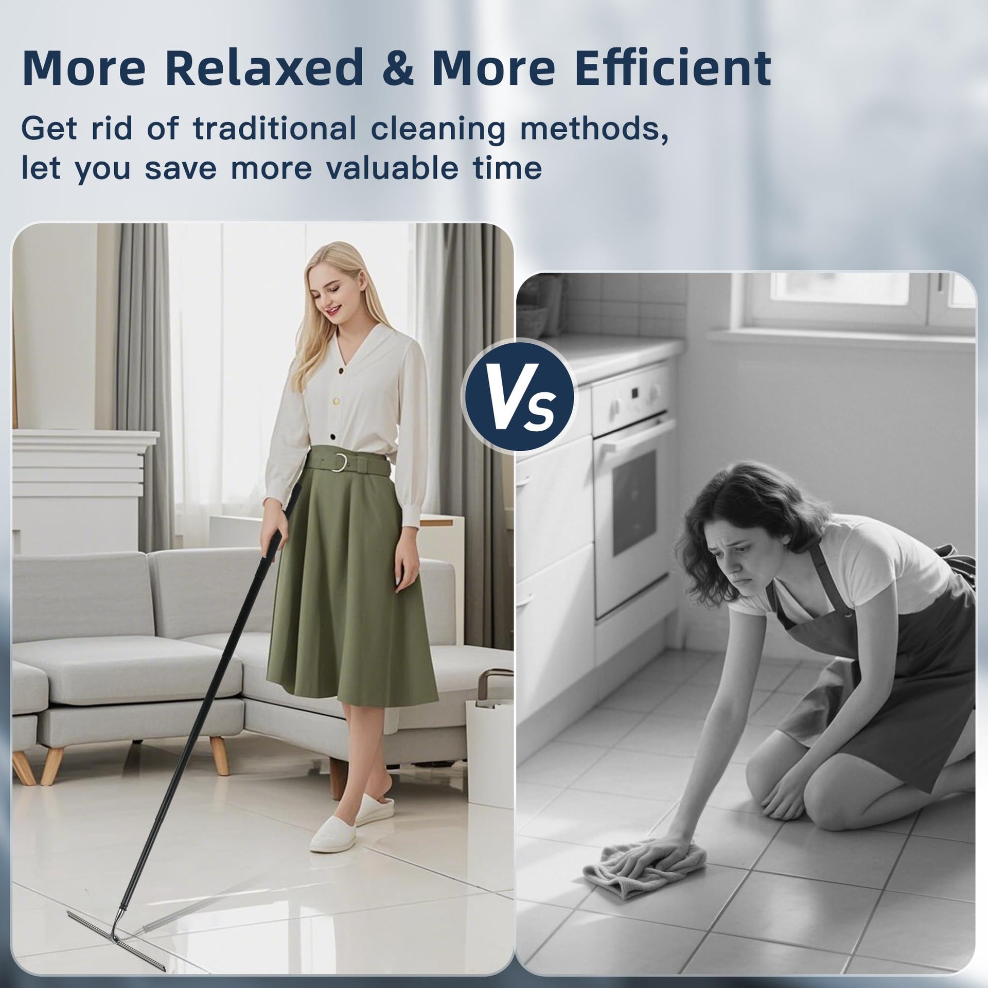 12 51’’ Telescopic Window Squeegee for High Windows