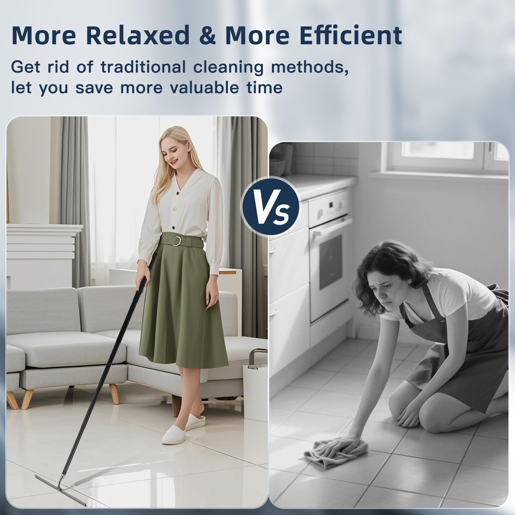 12 51’’ Telescopic Window Squeegee for High Windows