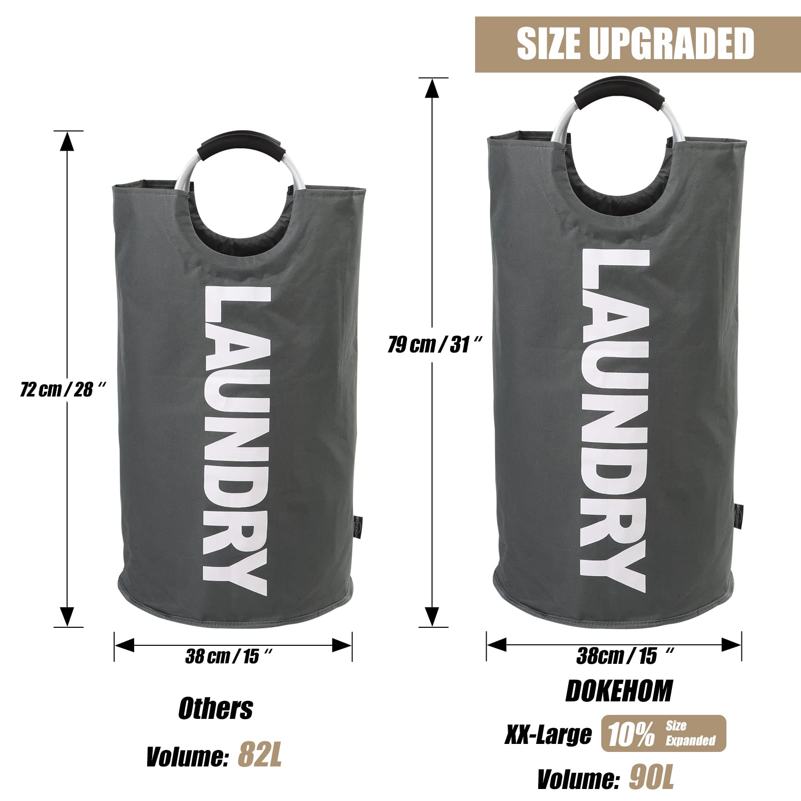 90L Large Laundry Basket Bag - ModHome Supplies