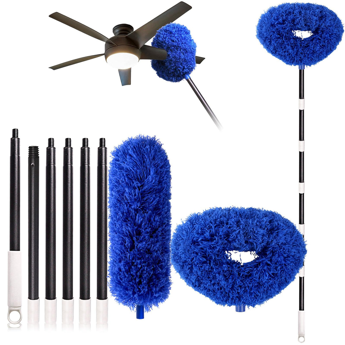 Ceiling Fan Cleaner Duster with Extension Pole