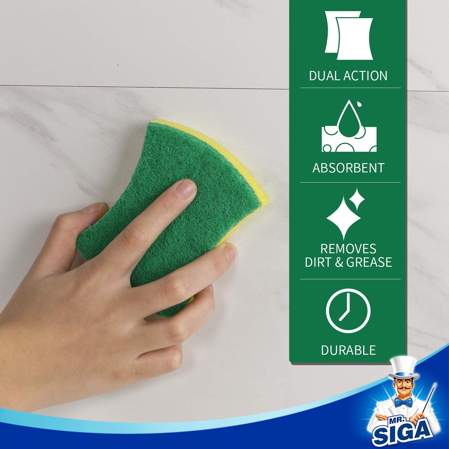 Heavy Duty Cellulose Scrub Sponge (12 Count)