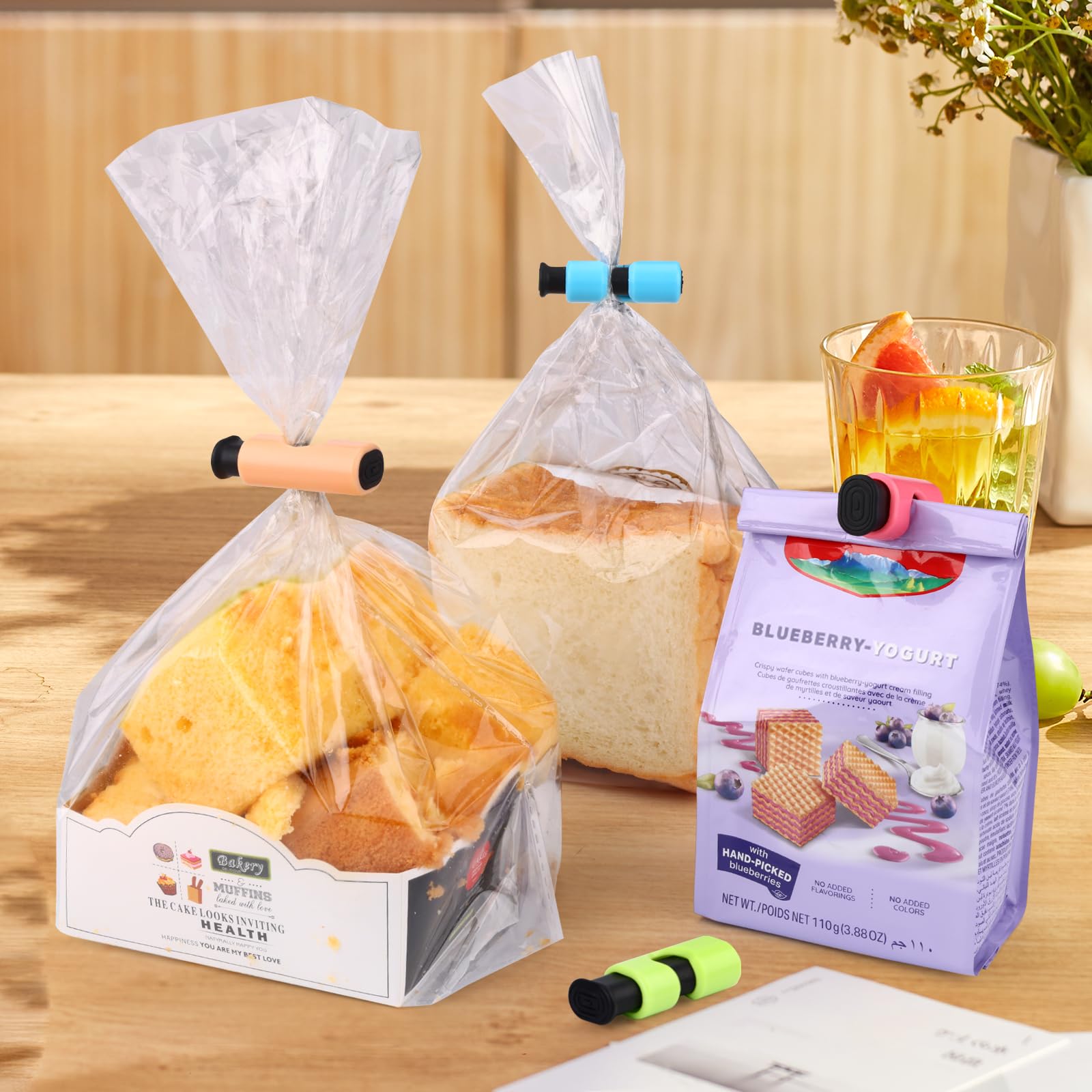 AmoreAngel Crafts 12 Pack Bread Bag Clips (12 Count)