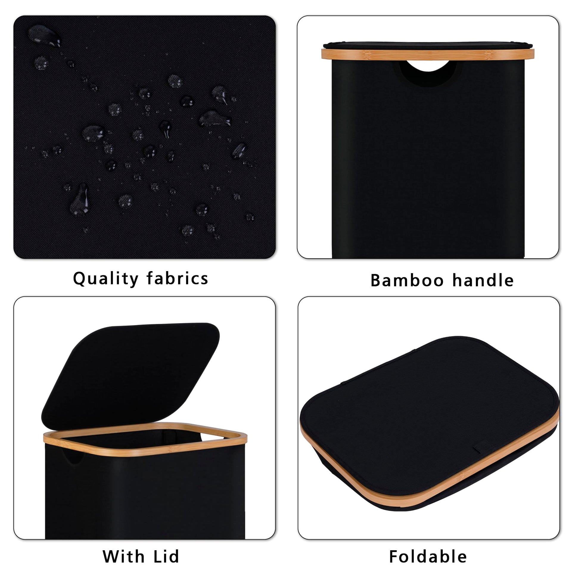 100L Laundry Hamper with Lid