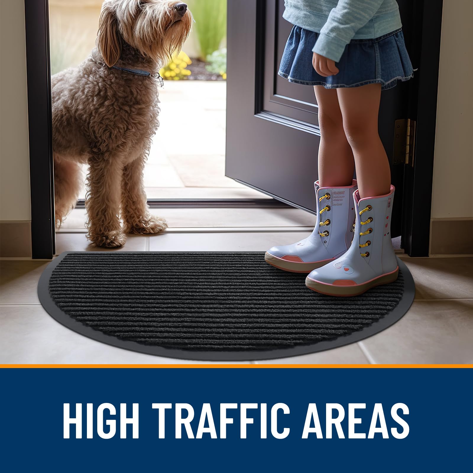 Half Circle Front Door Mat 47x34