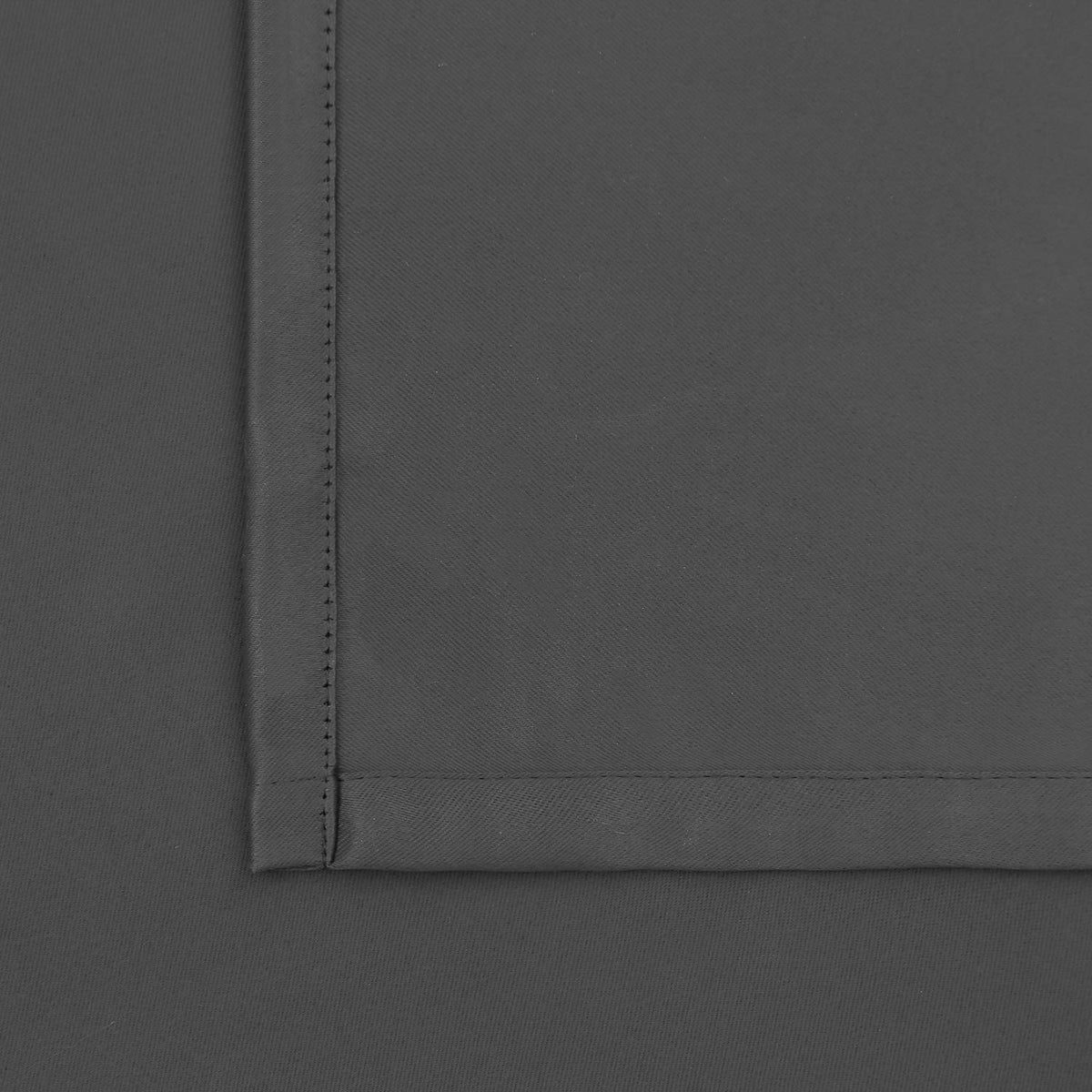 Pocket Bedroom Curtains 63 Inch Long Dark Grey (2 Count)