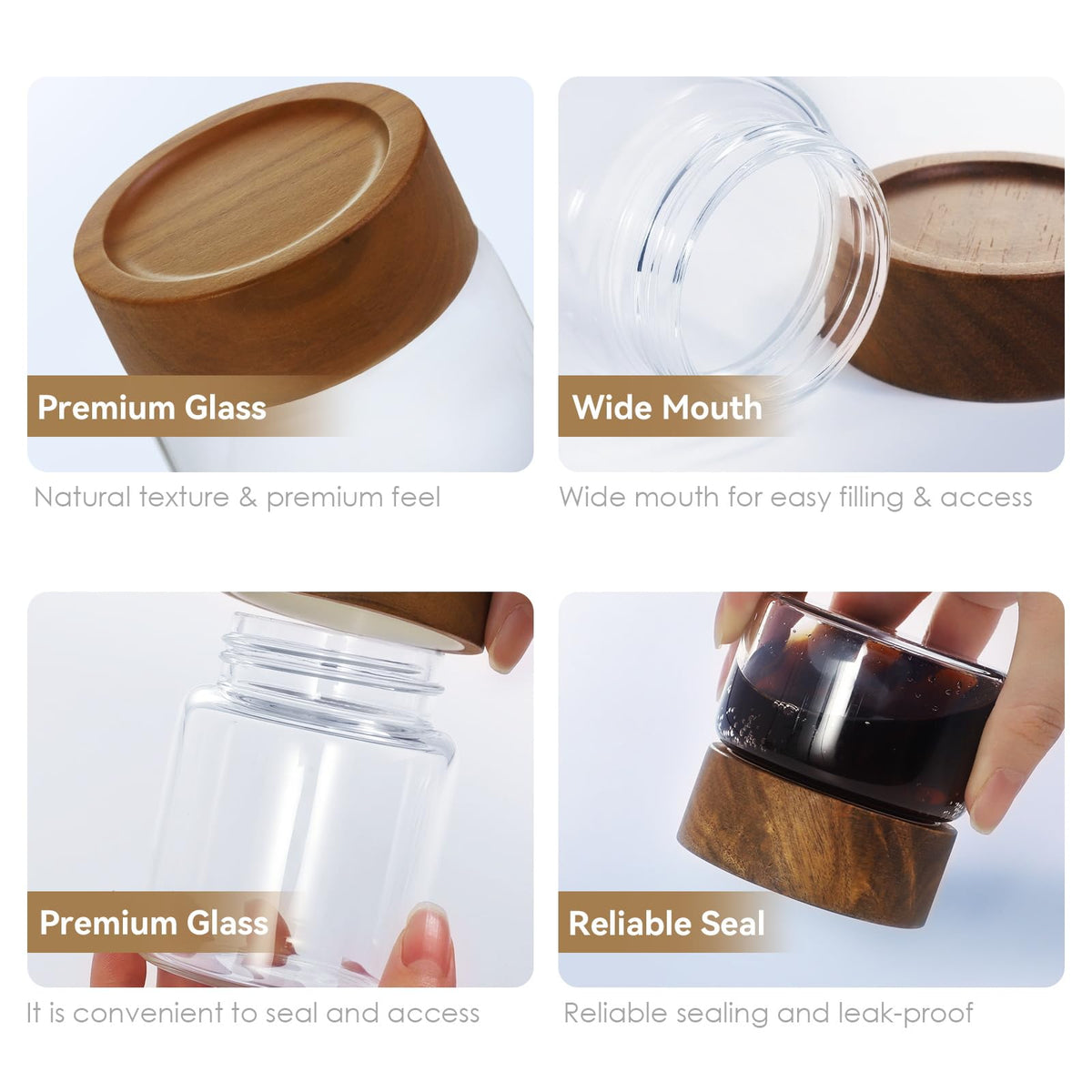 Glass Jars 6 Fl Oz (6 Count)