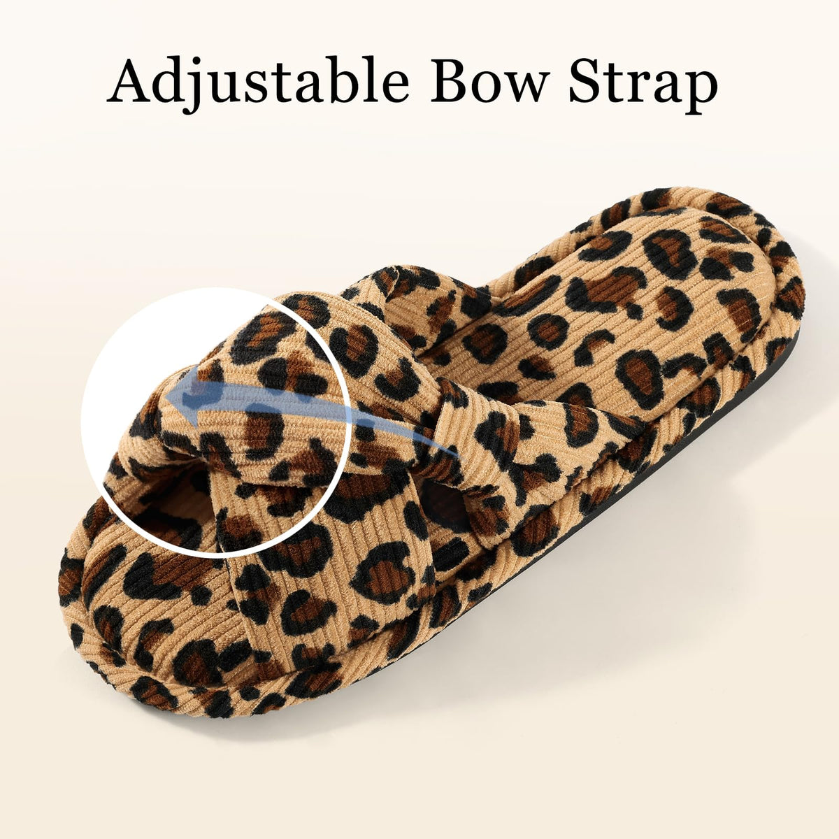 Summer House Slippers for Women Corduroy Open Toe Indoor Slippers