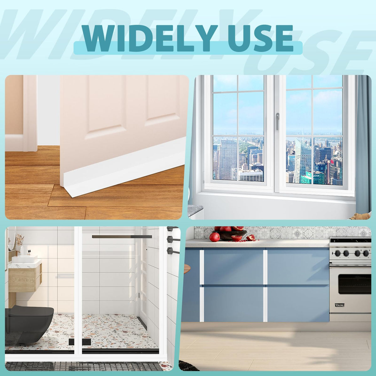 Weather Stripping Door Draft Stopper Self Adhesive