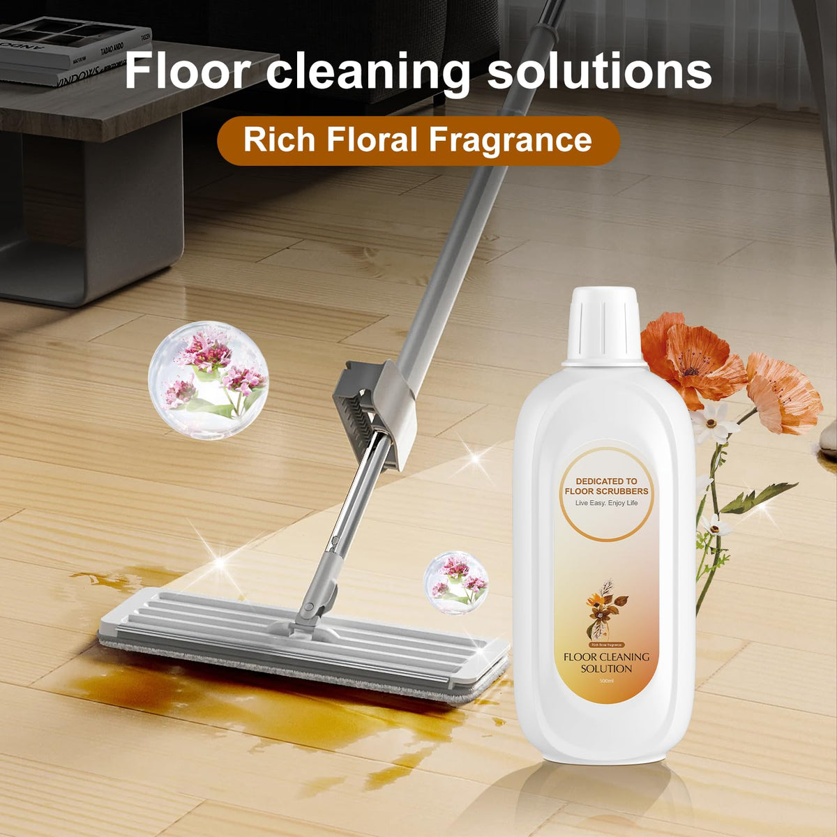 Floor Cleaning Solution Compatible With Tineco (35.27 Fl Oz)