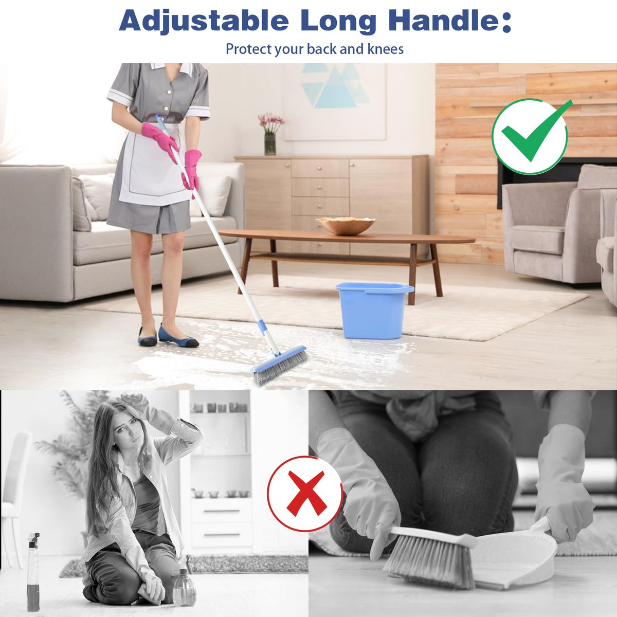 Floor Scrub Brush and V