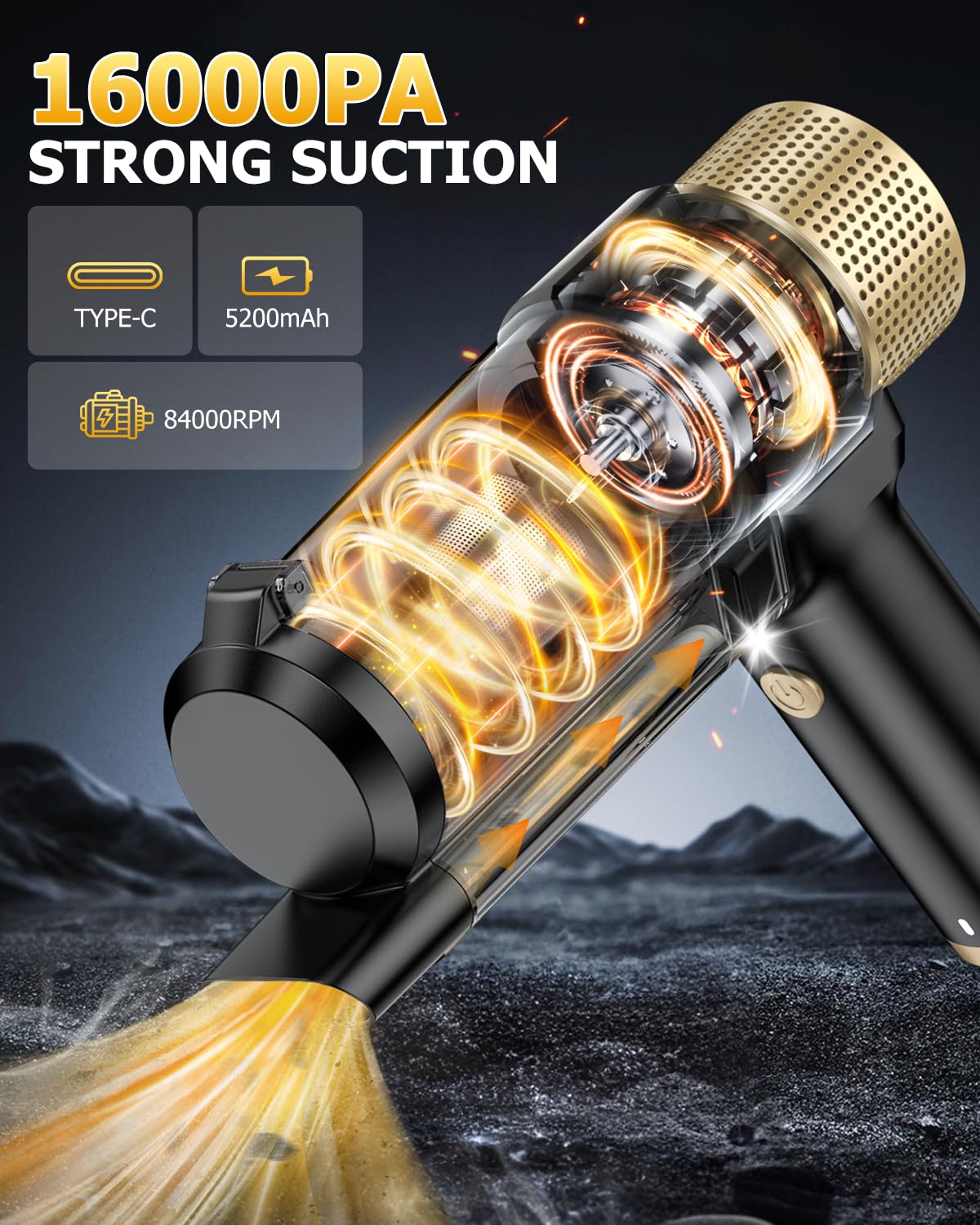 Handheld Car Vacuum Portable Cordless
