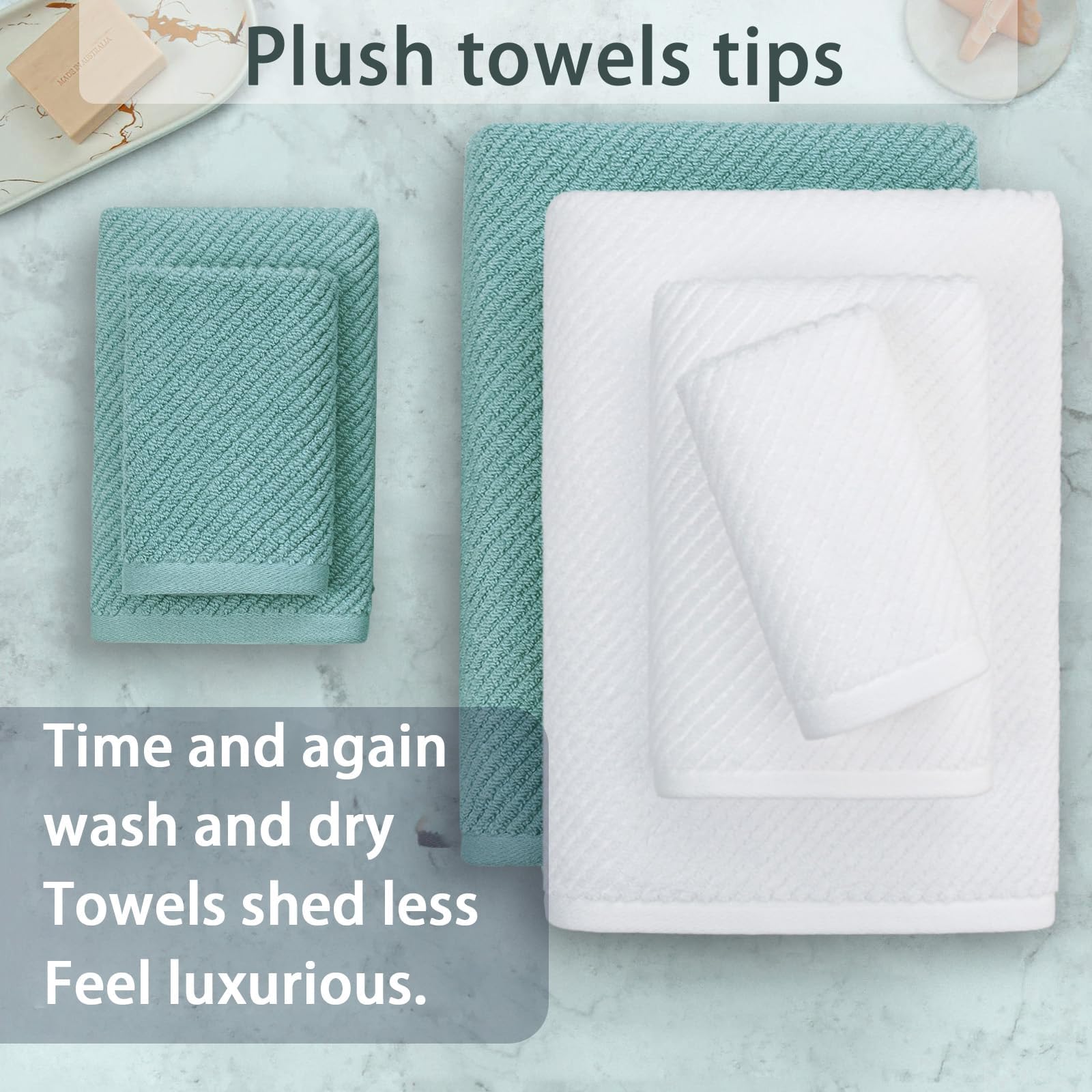 6PC Towel Set (6 Count)